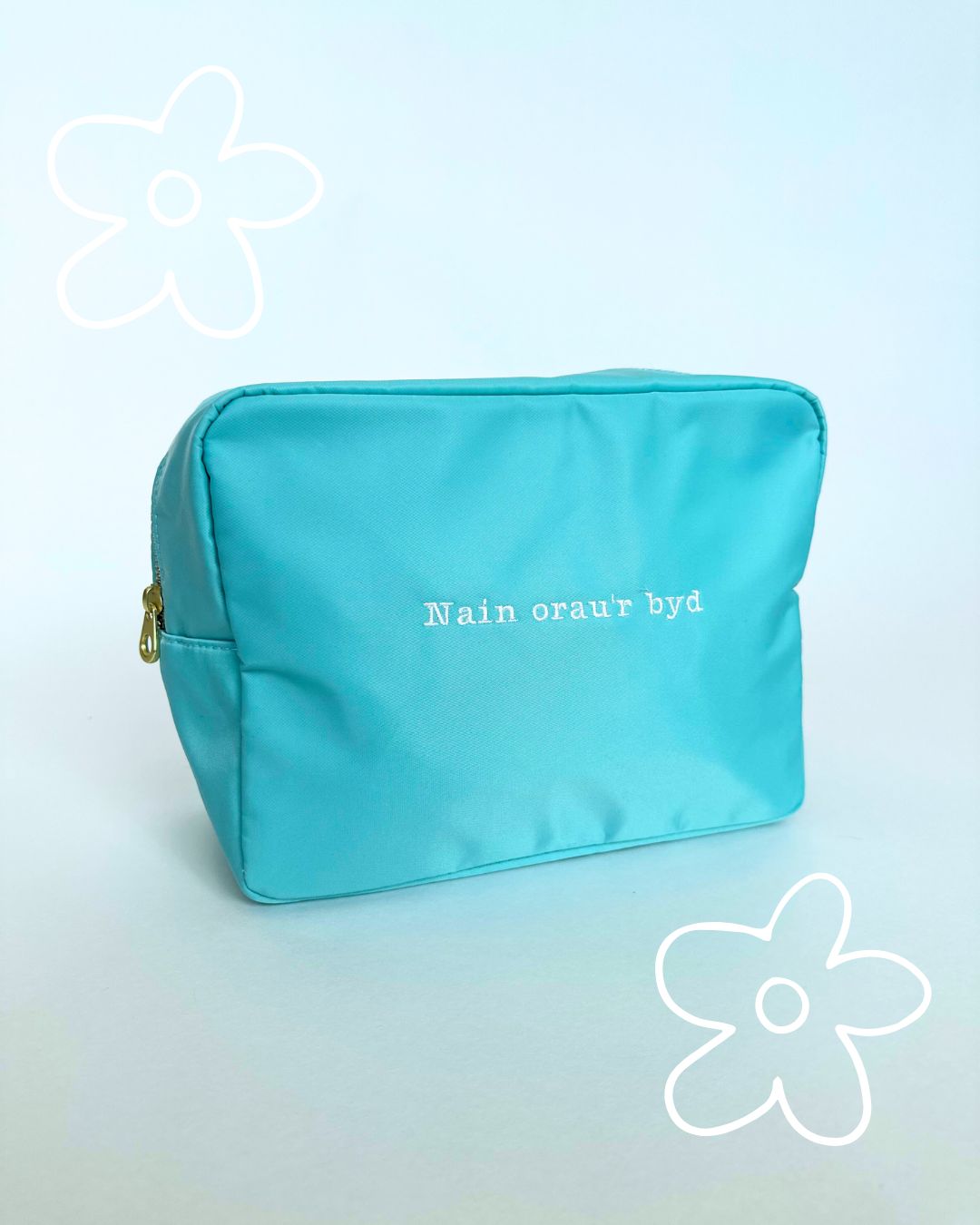 Mini backpack a cwdyn wedi'i personoli | Personalised mini backpack and pouch