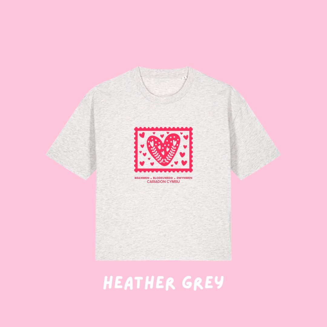 Crys T Cariadon Cymru | Welsh Lovers Boxy Tee