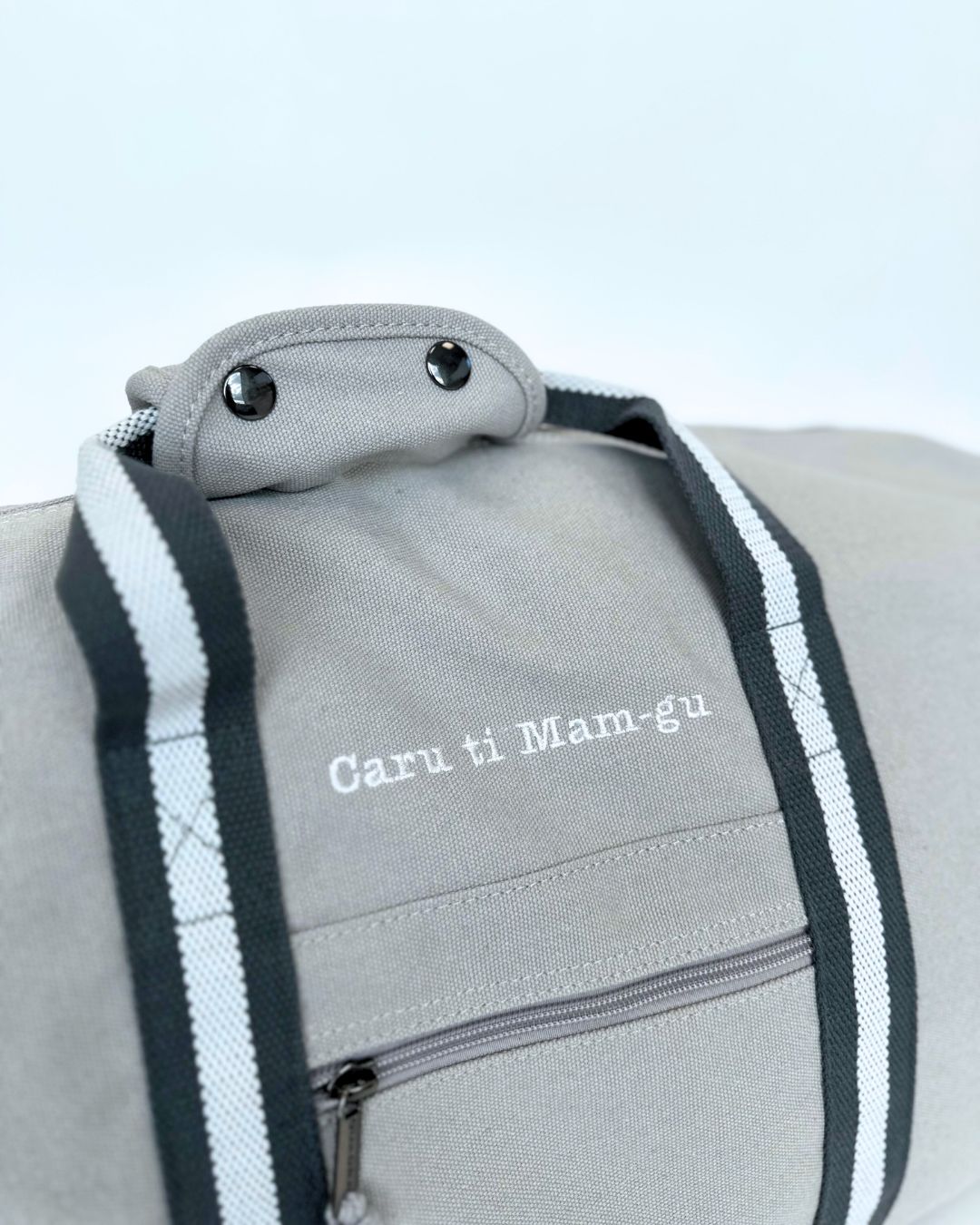 Bag cynfas wedi'i bersonoli | Personalised Canvas Holdall Bag