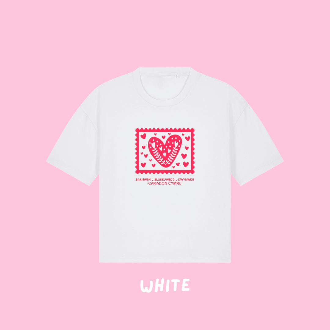 Crys T Cariadon Cymru | Welsh Lovers Boxy Tee