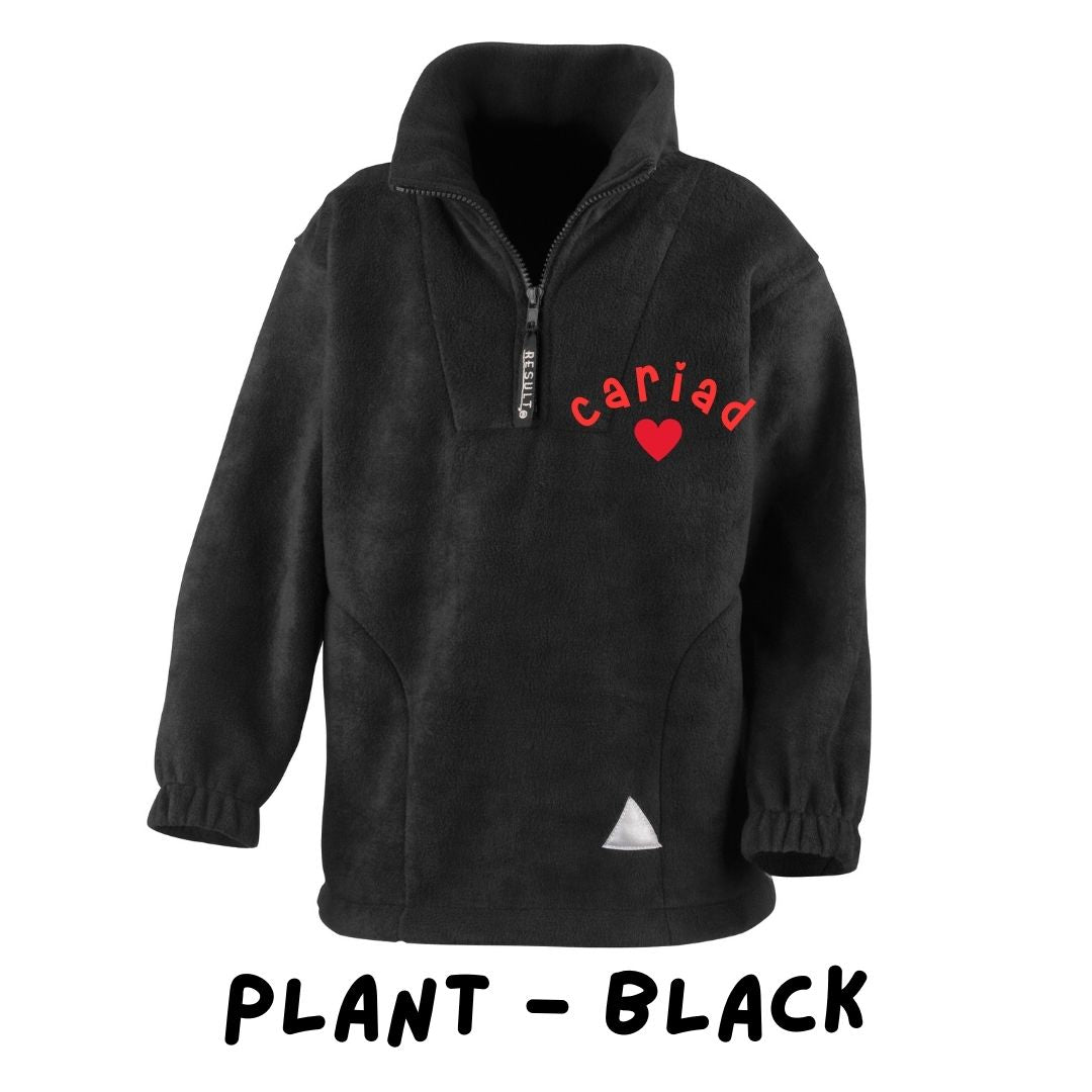 1/4 zip fleece Cariad kids and adults
