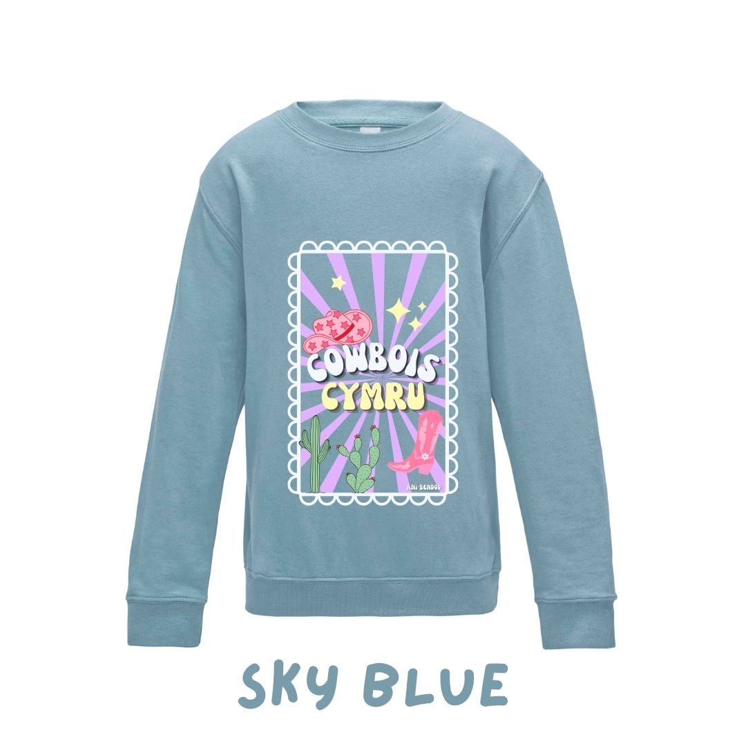 Siwmper Cowbois Cymru Sweatshirt Plant/Kids