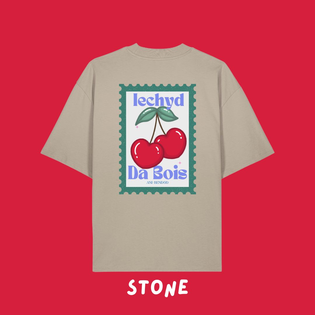 Crys T Ceirios Iechyd Da | Iechyd Da Cherry Oversized T-shirt