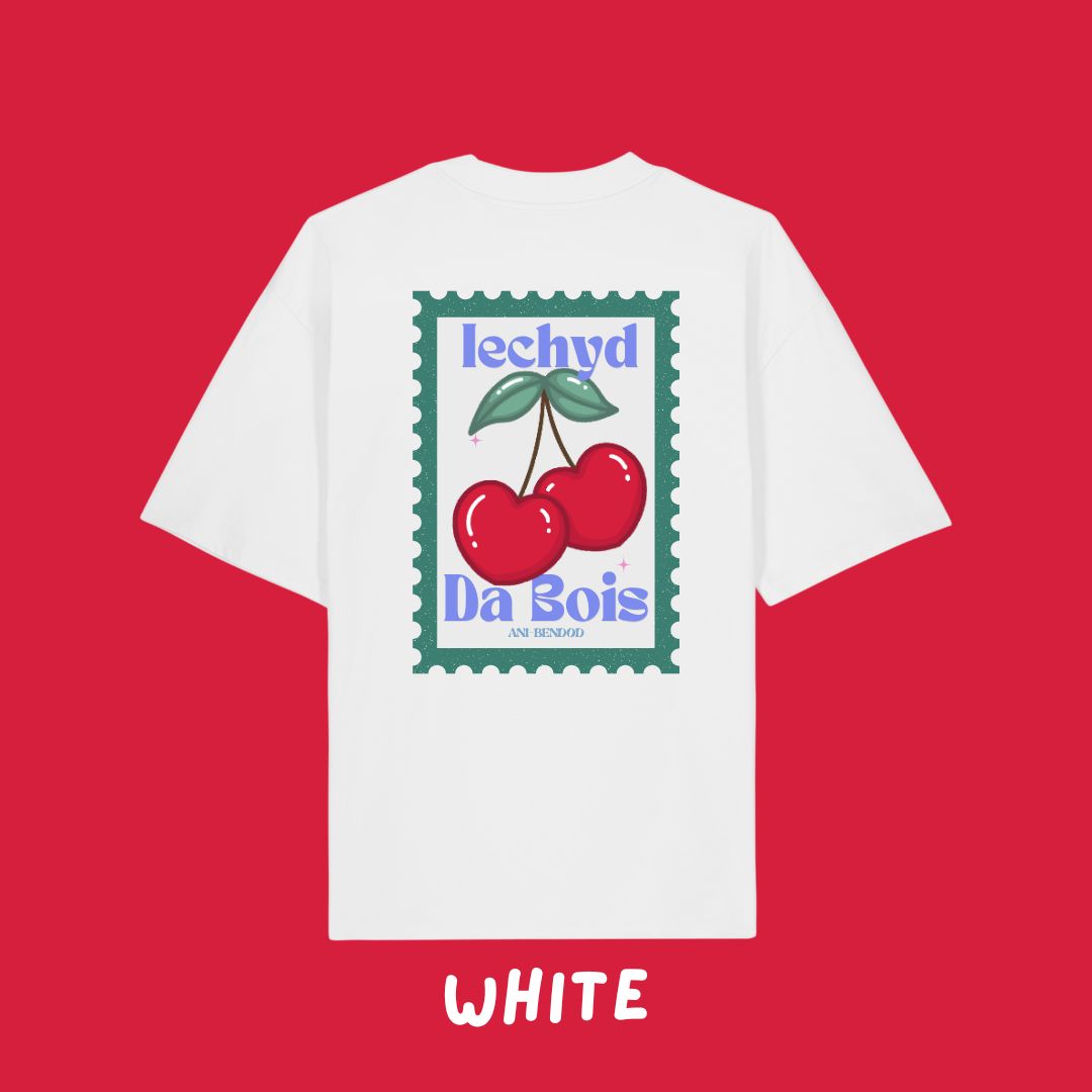 Crys T Ceirios Iechyd Da | Iechyd Da Cherry Oversized T-shirt