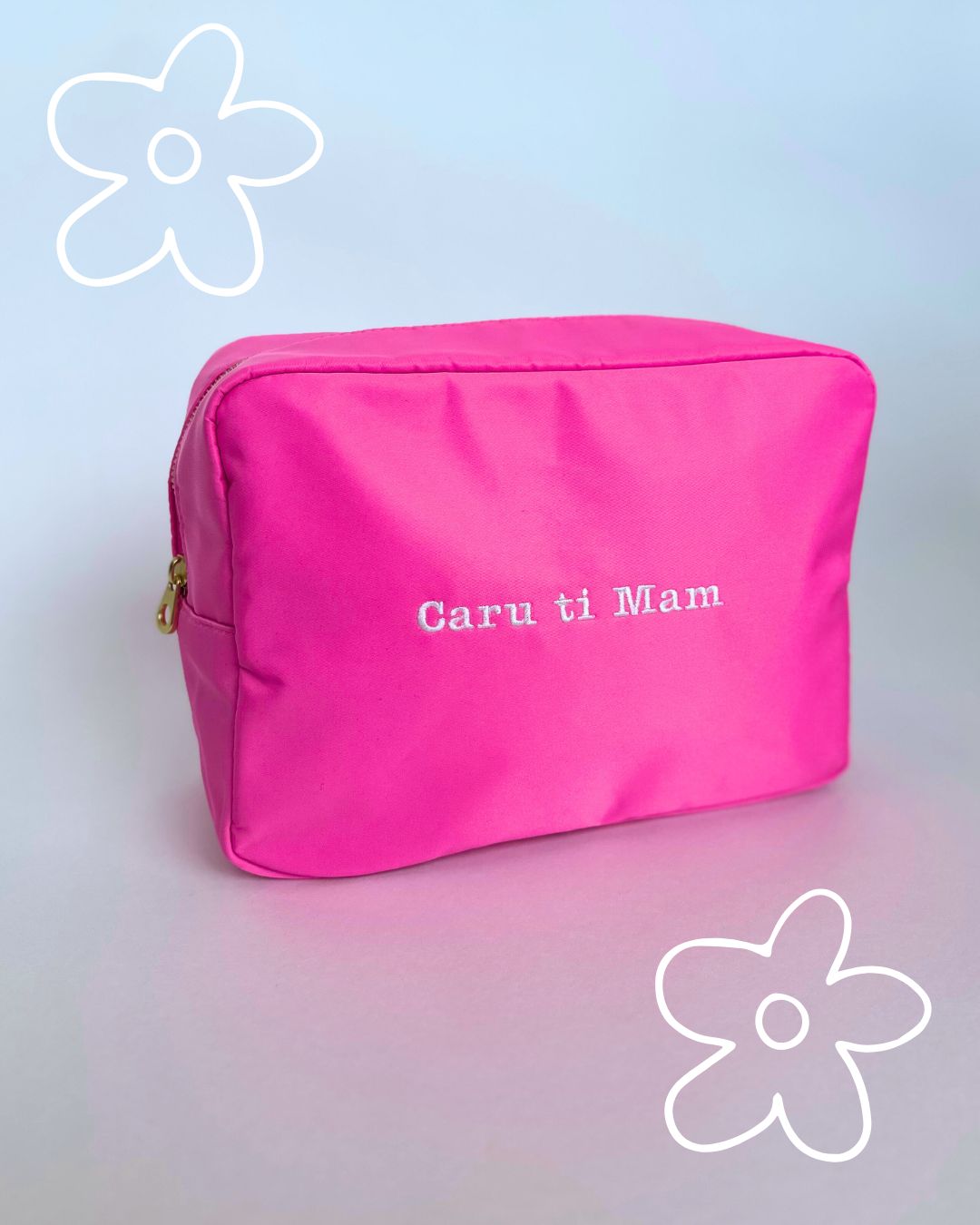 Mini backpack a cwdyn wedi'i personoli | Personalised mini backpack and pouch