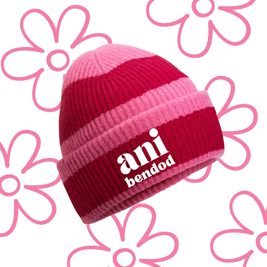 Striped Beanie Streipiog