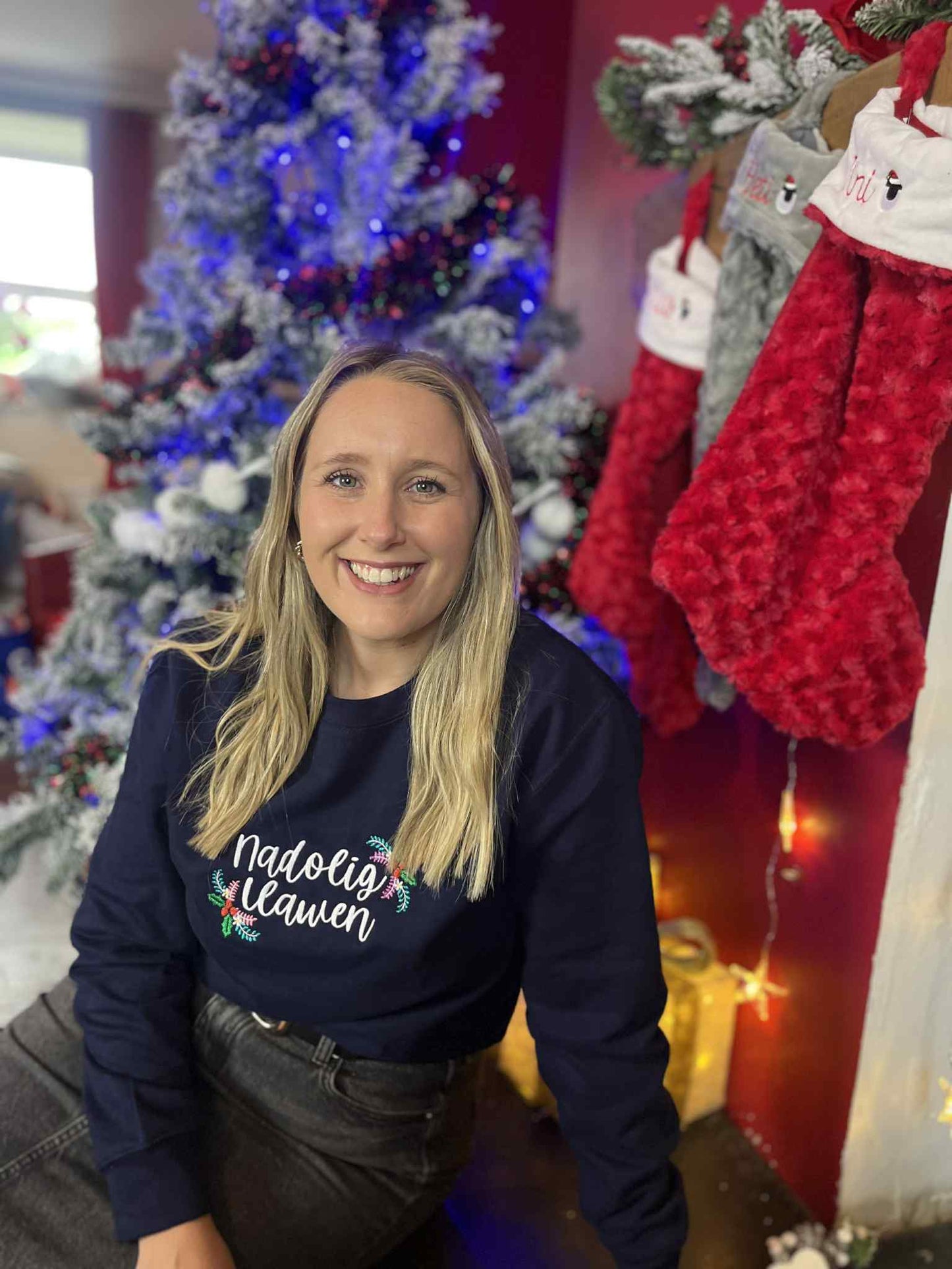 Siwmperi Nadolig WREATH Sparkly 2025 - Christmas jumpers