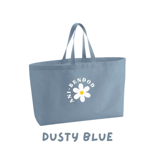 Bag Canfas Blodyn Ani-bendod Oversized Canvas Tote Bag