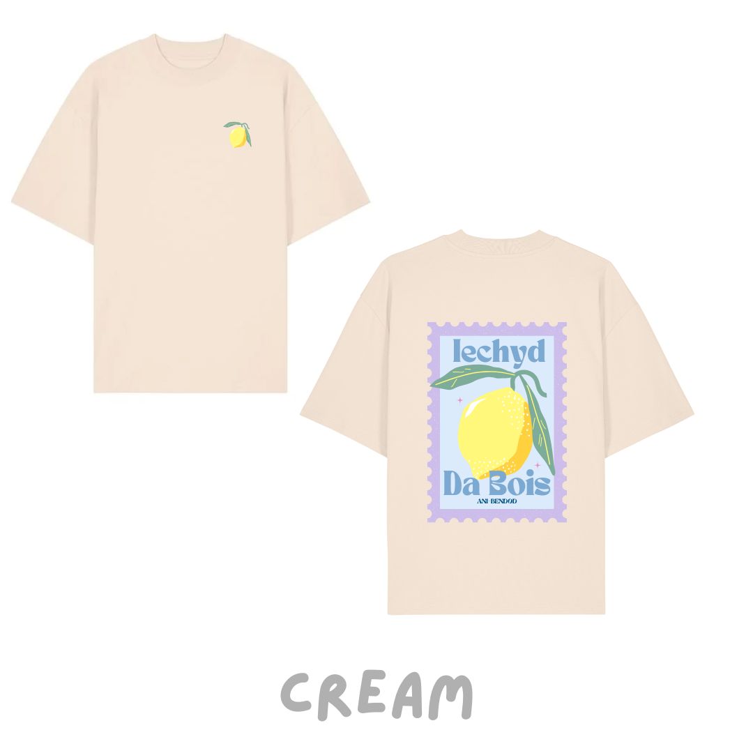 LEFTOVER STOCK - Crys T Lemwn Iechyd Da | Iechyd Da Lemon Oversized T-shirt