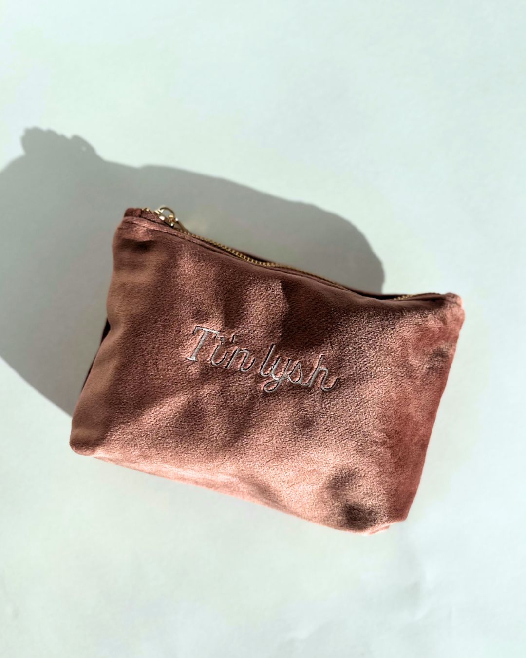 Cwdyn velvet wedi'i personoli | Personalised velvet pouch
