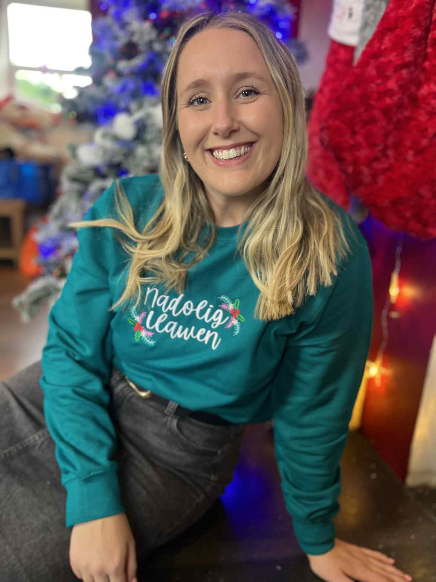 Siwmperi Nadolig WREATH Sparkly 2025 - Christmas jumpers
