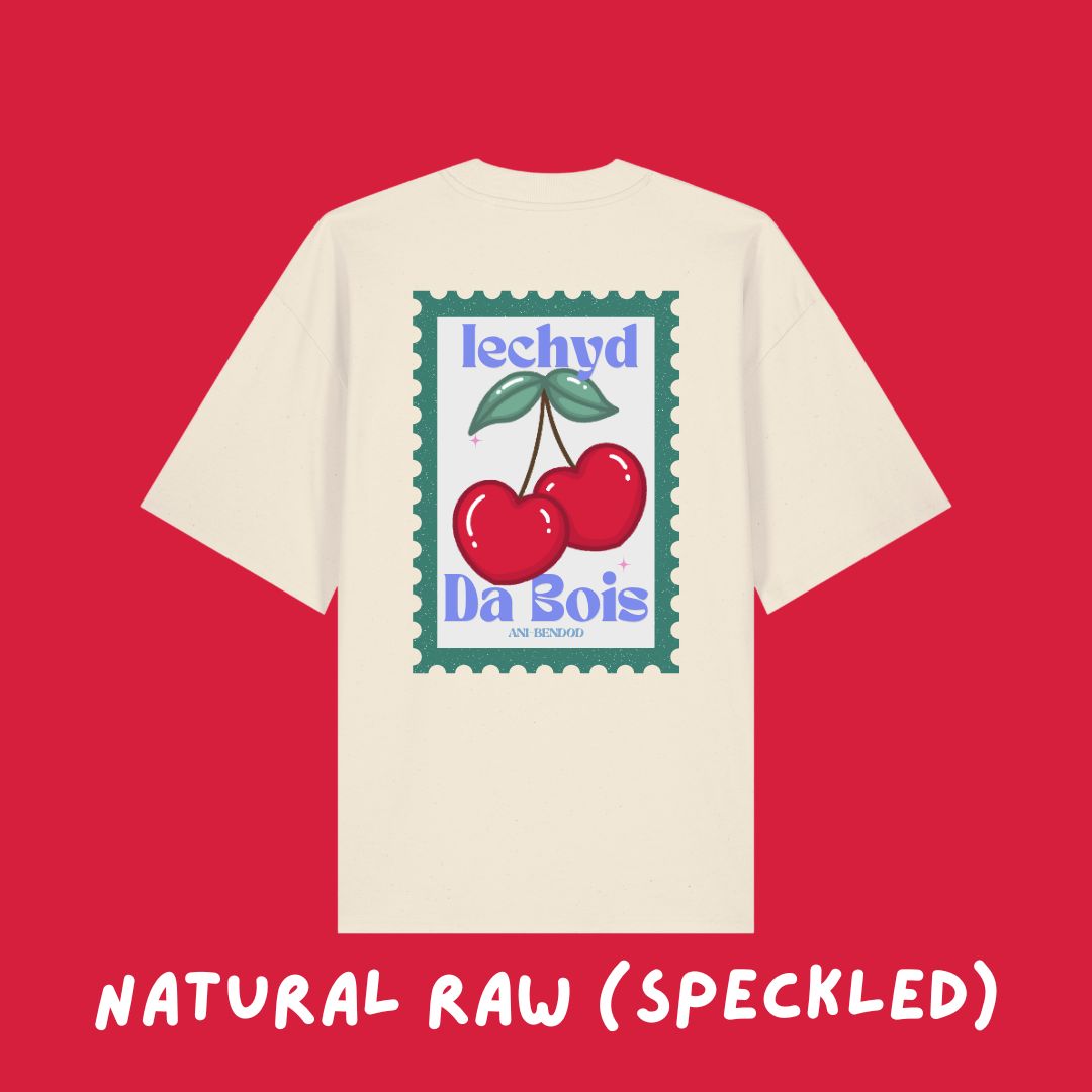 Crys T Ceirios Iechyd Da | Iechyd Da Cherry Oversized T-shirt