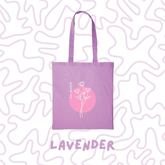 'Pink Flower' Ani-bendod Tote Bag