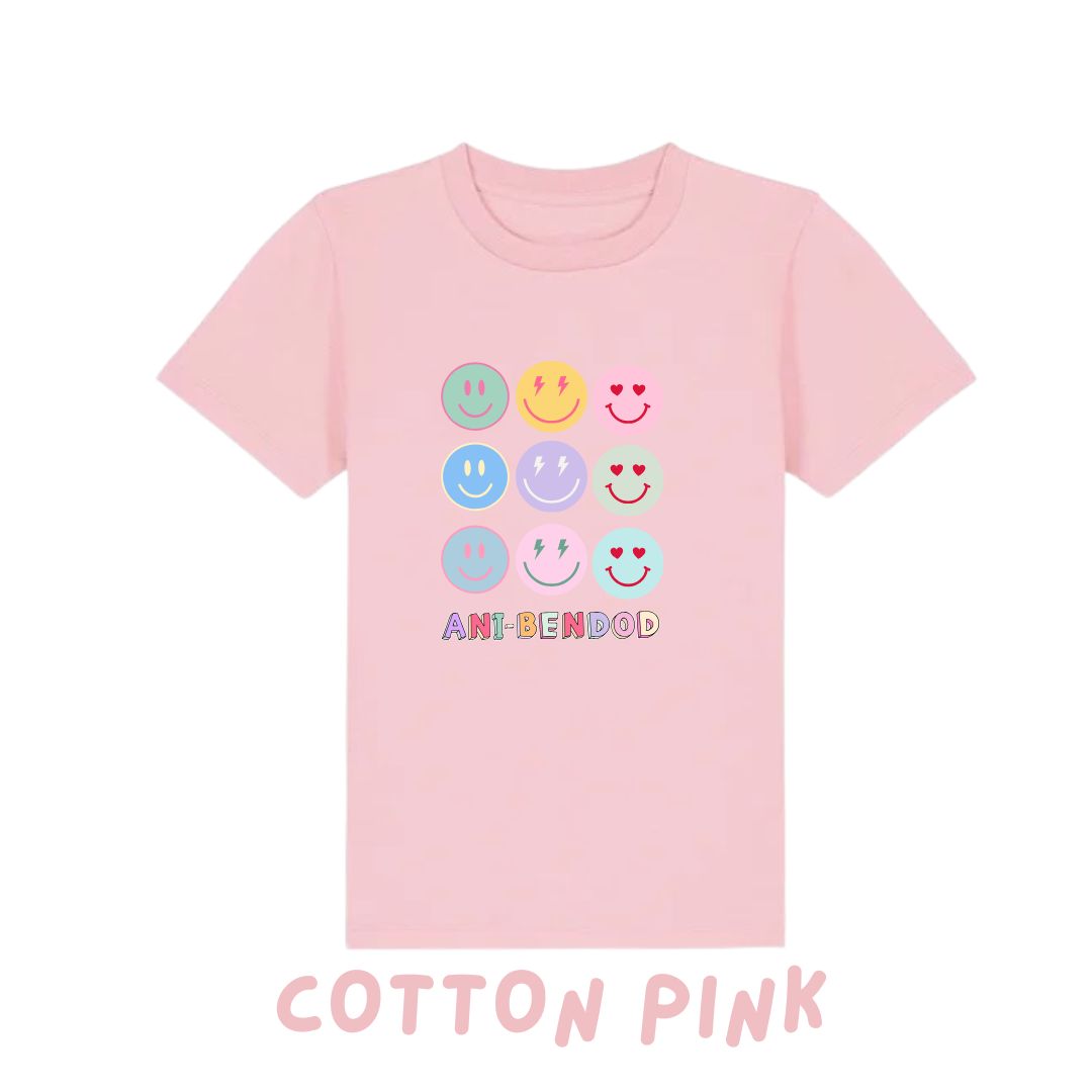 Crysau T wynebau hapus | Smiley faces tshirt