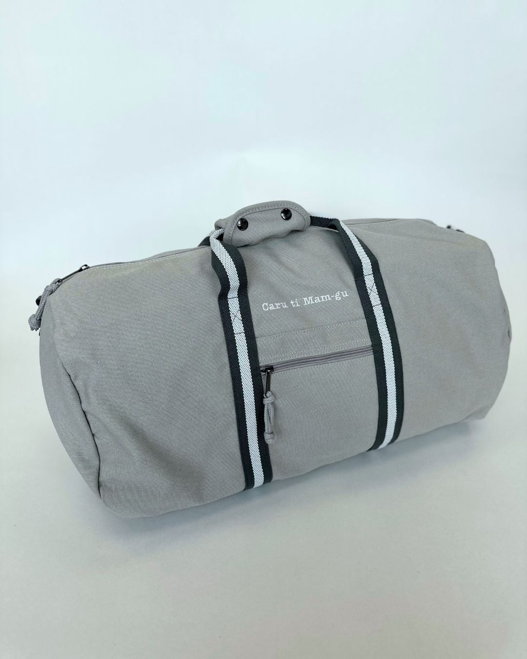 Bag cynfas wedi'i bersonoli | Personalised Canvas Holdall Bag