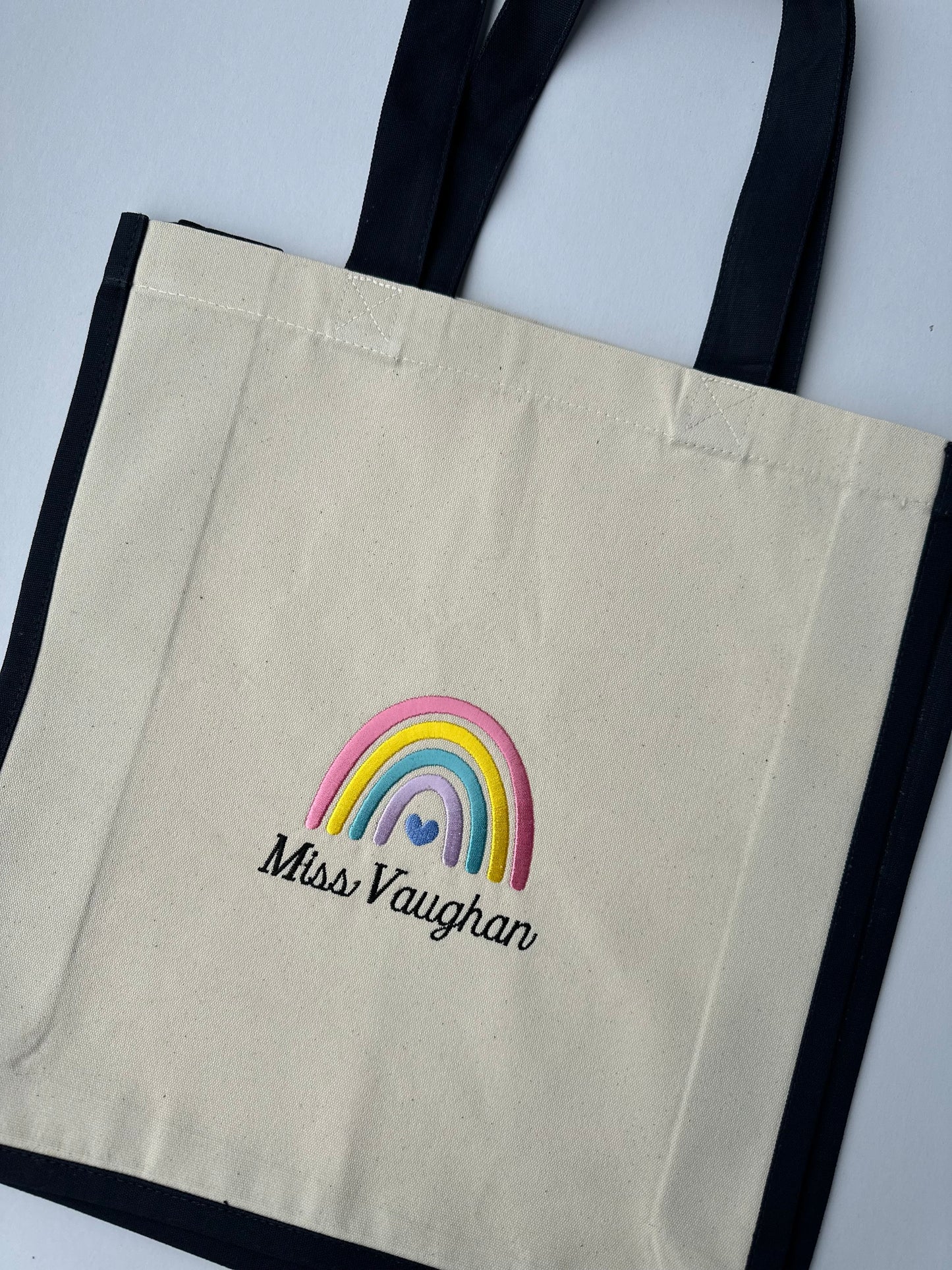 Tote bag Athrawon/Diwedd Tymor wedi personoli- Teacher End of Term personalised tote bag