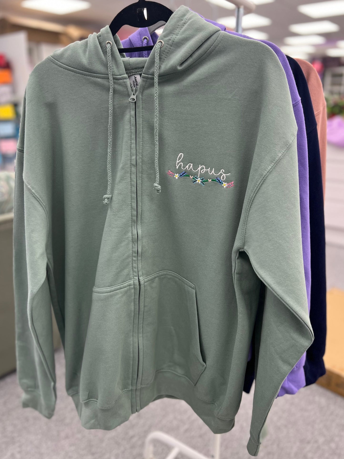 Full-zip Hoody Hapus Wreath