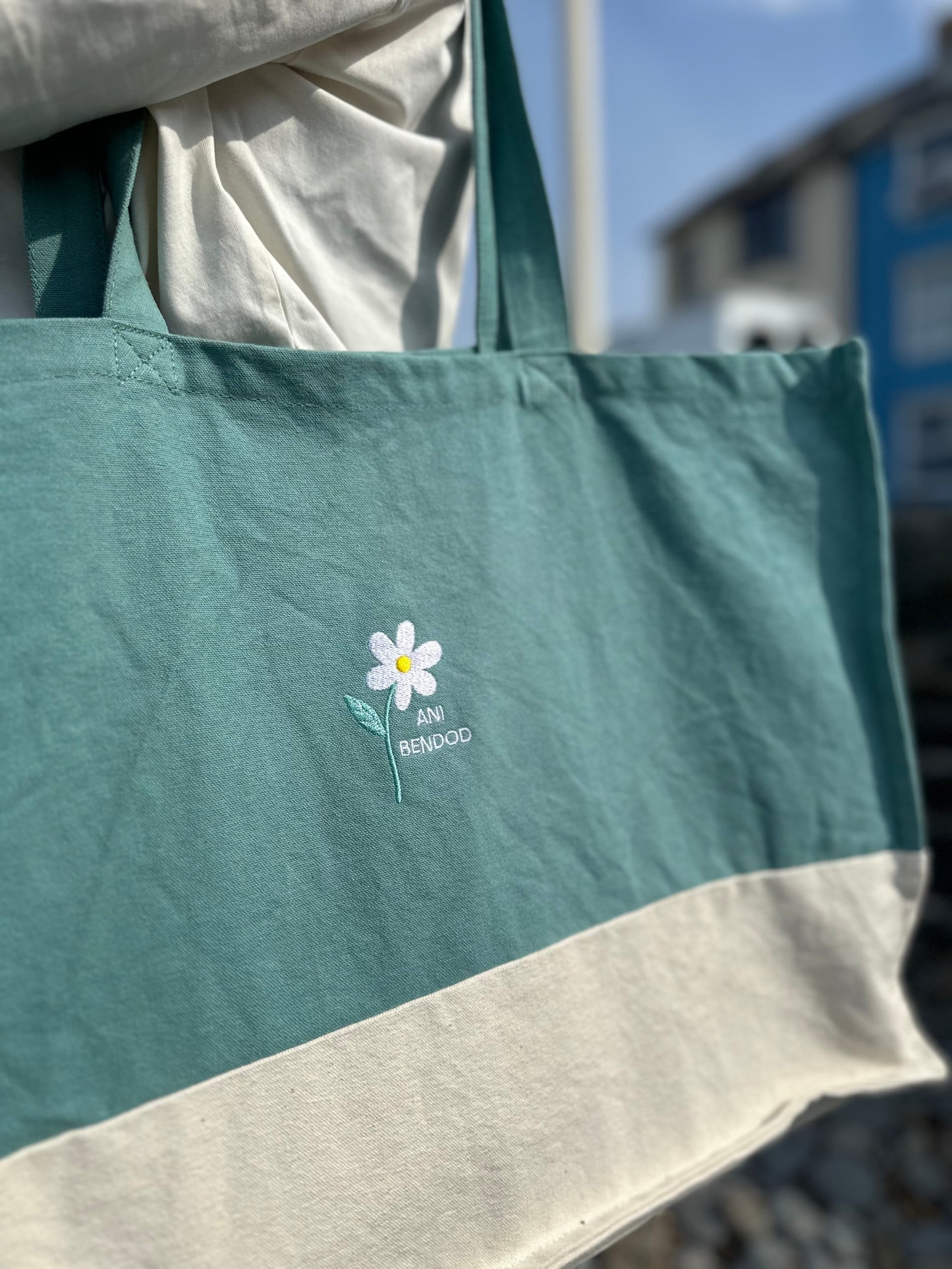 Bag Canfas Llygad y Dydd | Daisy Canvas Bag