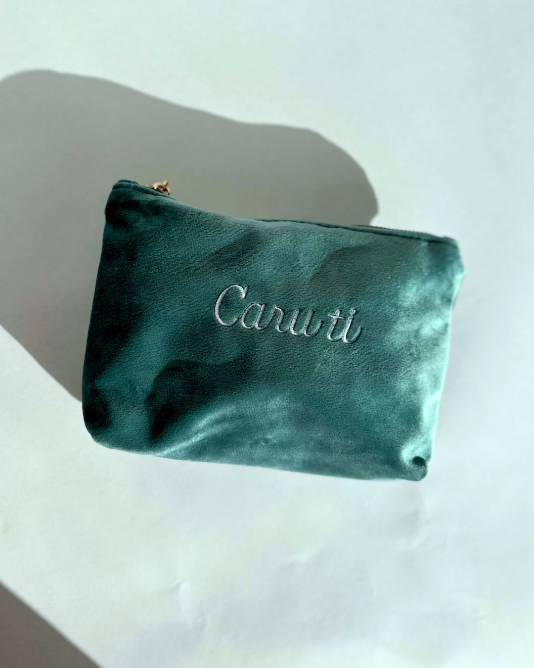 Cwdyn velvet wedi'i personoli | Personalised velvet pouch