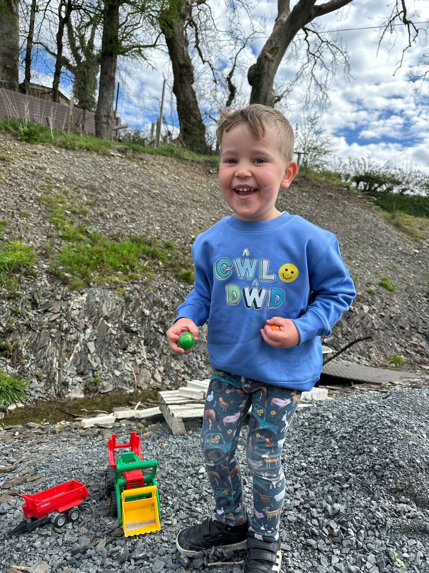 Siwmper Plant Cŵl Dŵd Kids Sweatshirt
