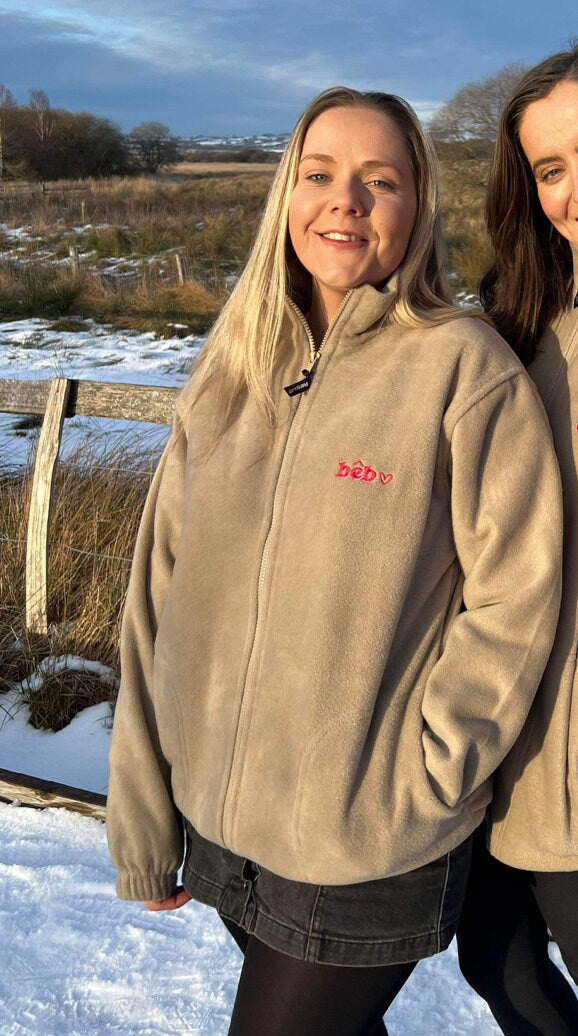 Gorj, Beb, Biwt, Cariad- Full zip Fleece ani-bendod