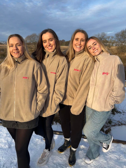 Gorj, Beb, Biwt, Cariad- Full zip Fleece ani-bendod