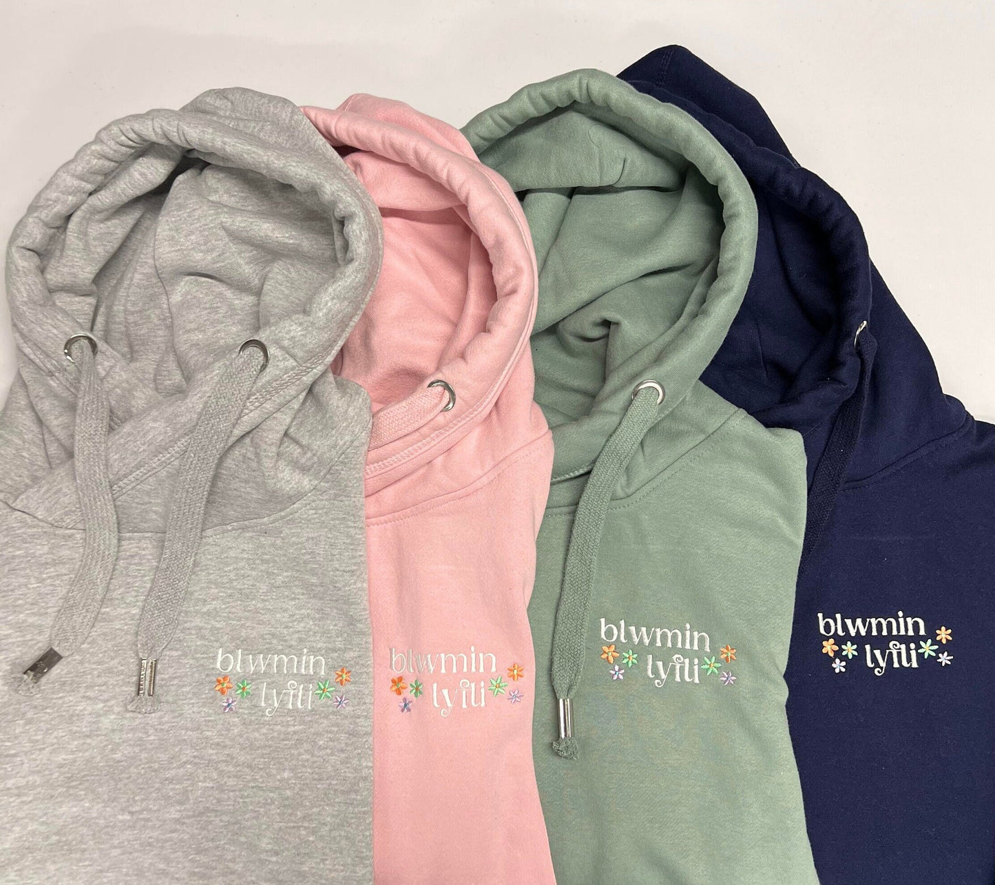 Blwmin lyfli- Cross neck hoody- ani-bendod