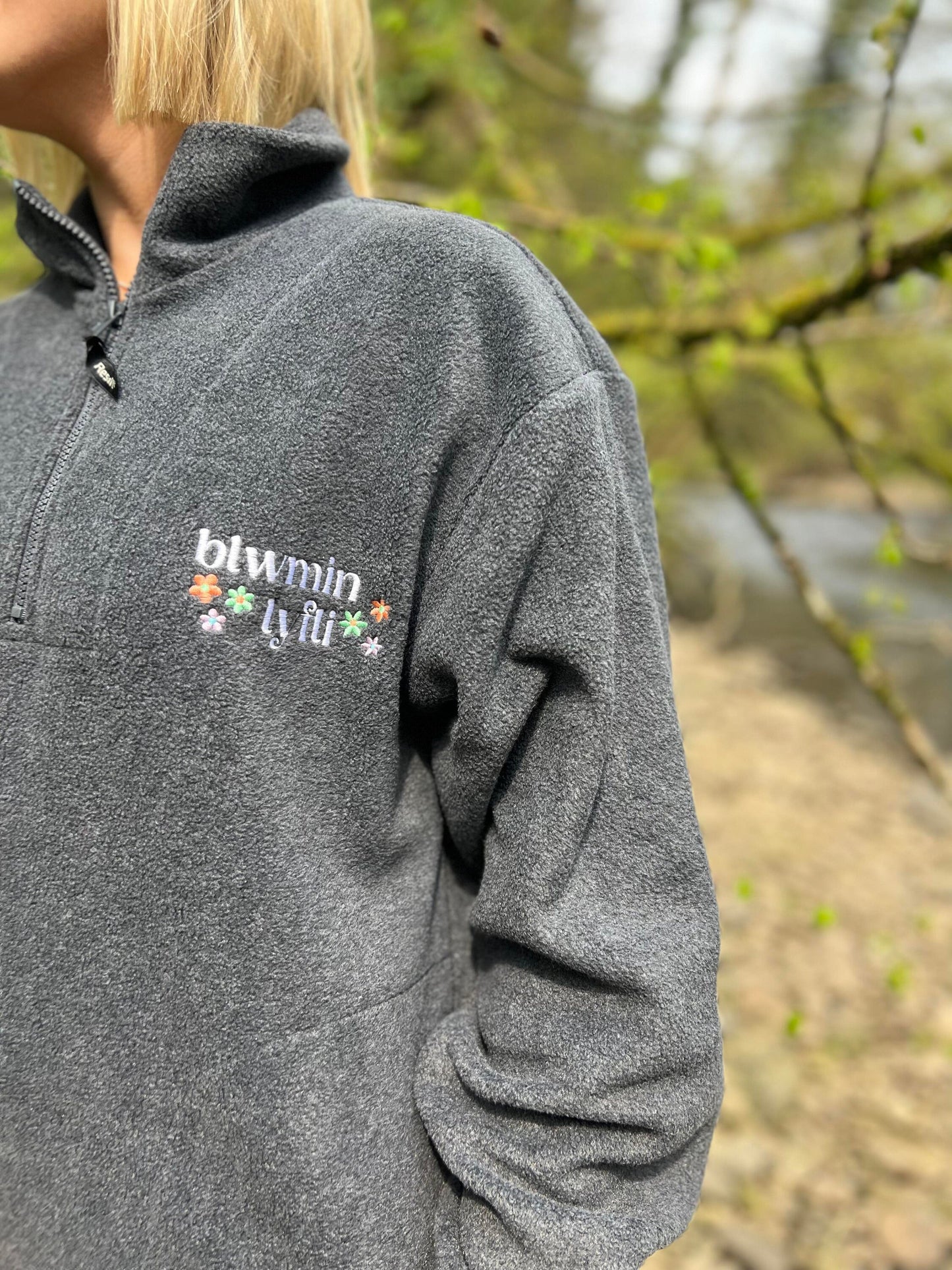 Blwmin lyfli- 1/4 zip fleece-ani-bendod