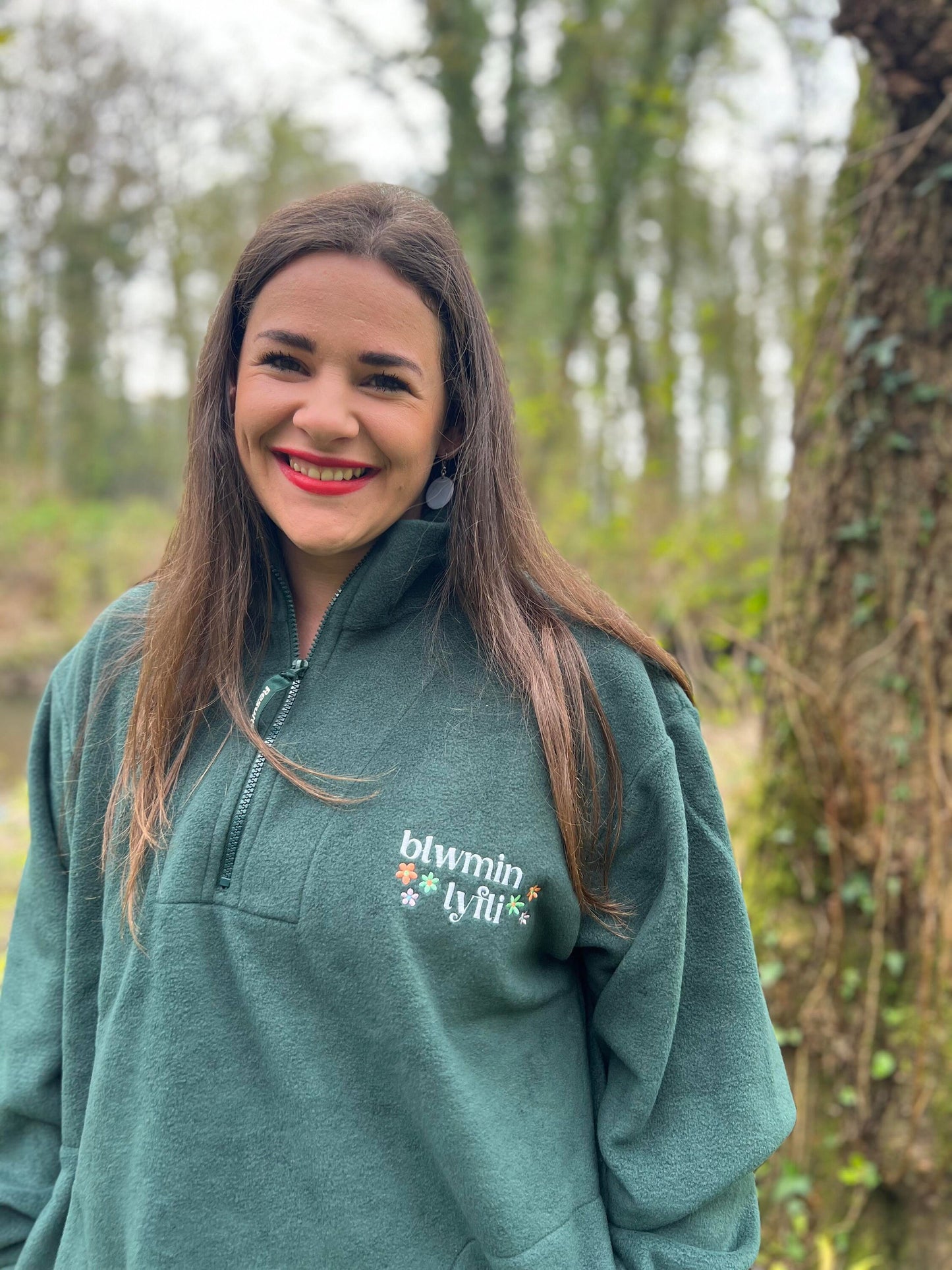 Blwmin lyfli- 1/4 zip fleece-ani-bendod