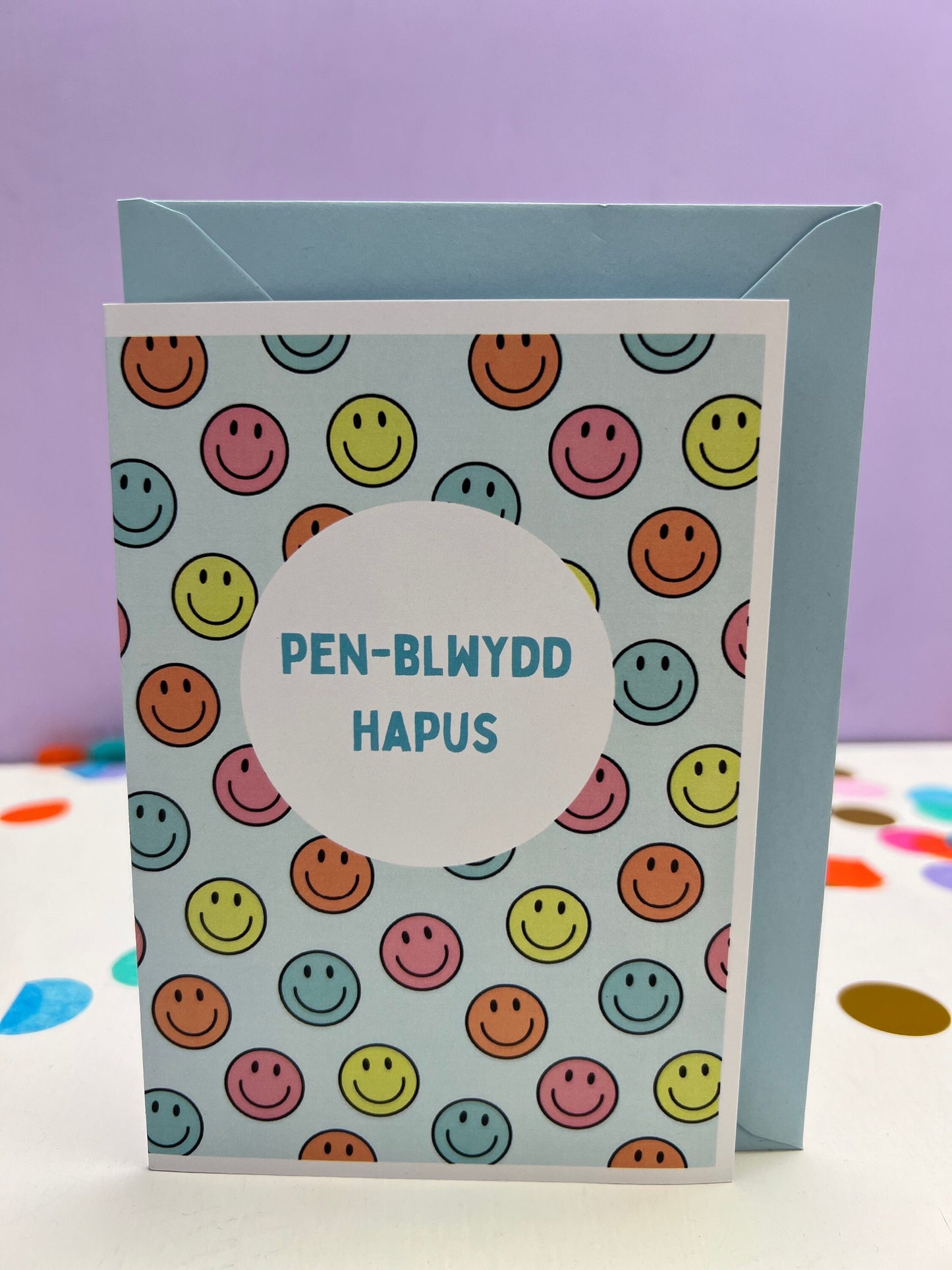 Carden Pen-blwydd ani-bendod Welsh birthday card