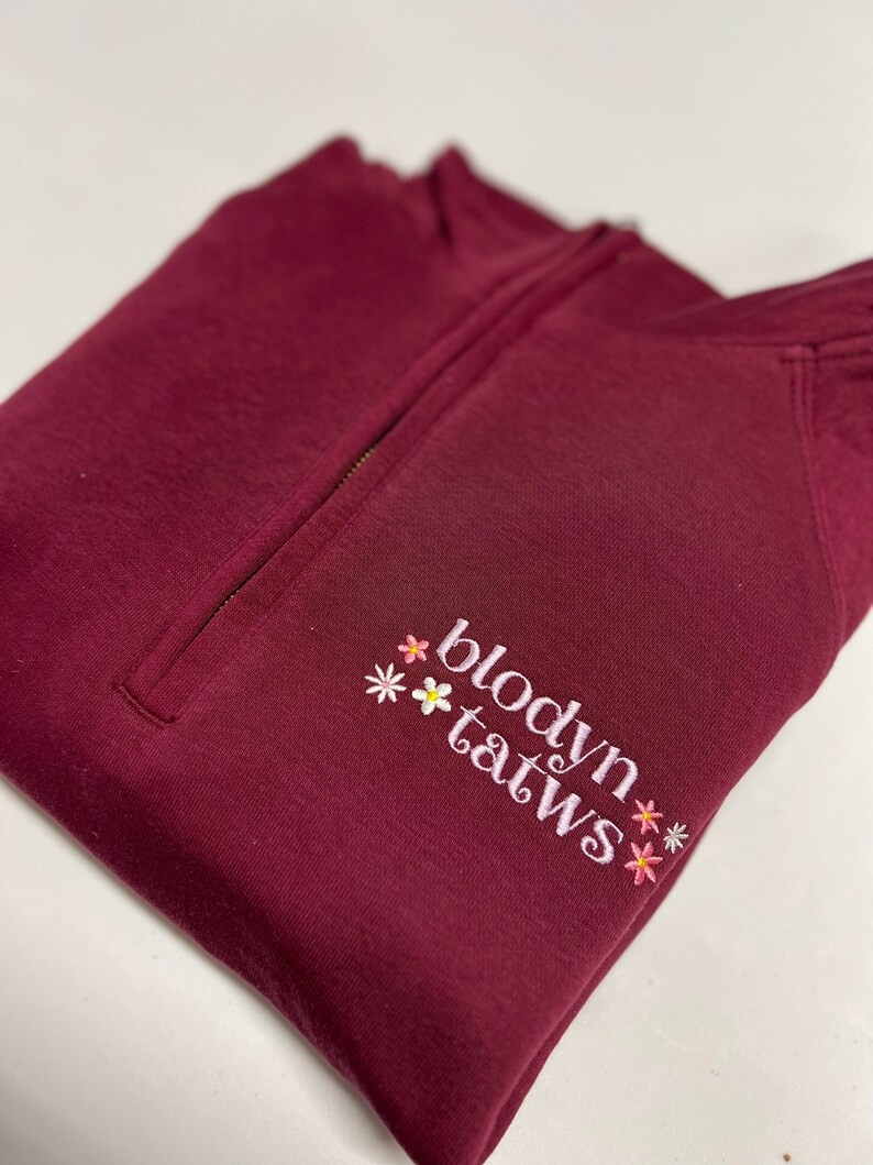 Blodyn tatws 1/4 zip siwmper ani-bendod 1/4 zip Sweatshirt