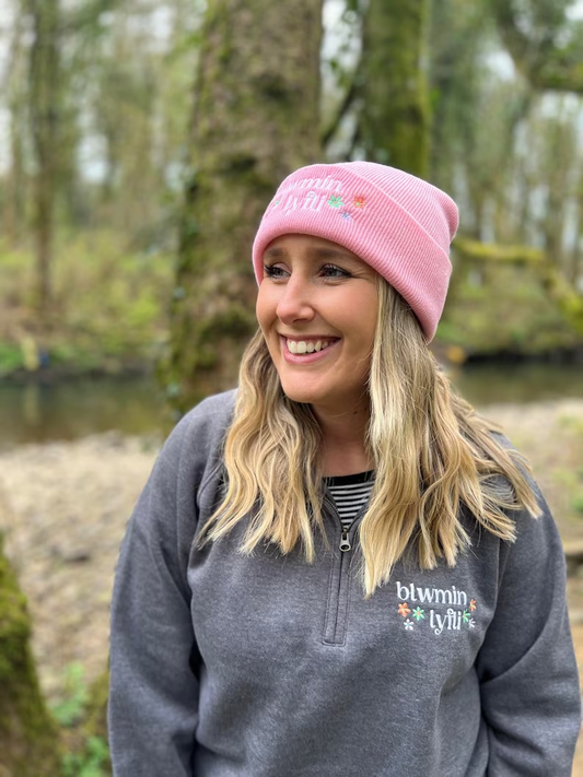 BEANIE-Blodyn tatws/blwmin lyfli/dyma'r dyddie da hat ani-bendod