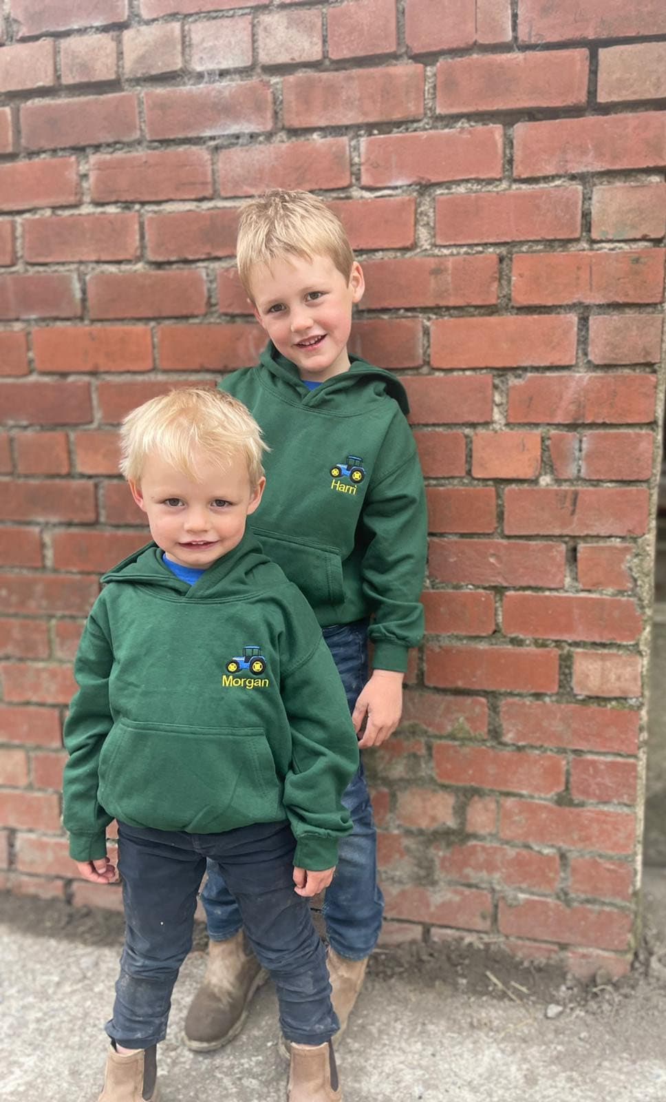 GWYRDD Hoody- GREEN personalised plant/kids-ani-bendod