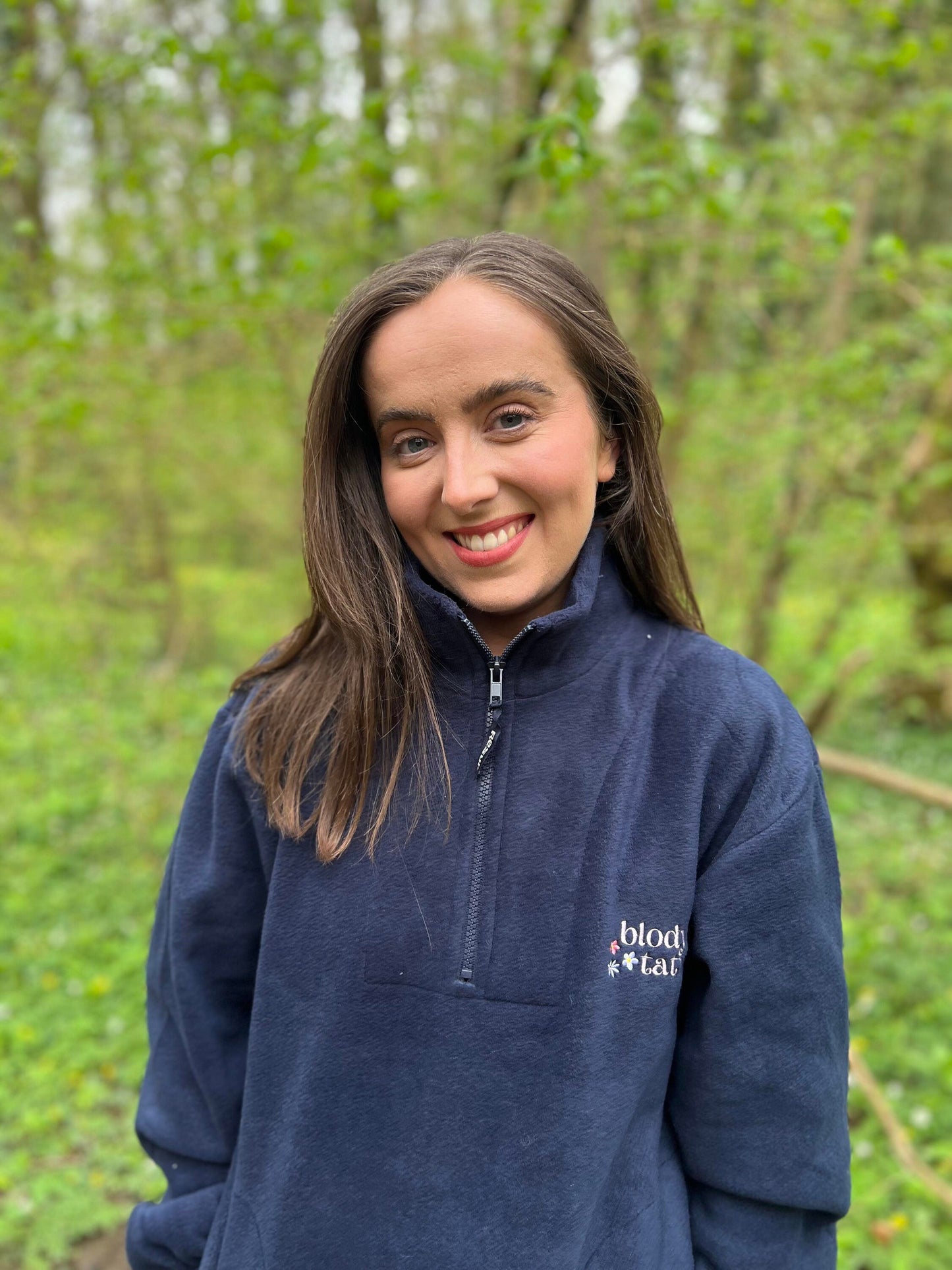 Blodyn Tatws- 1/4 zip fleece-ani-bendod