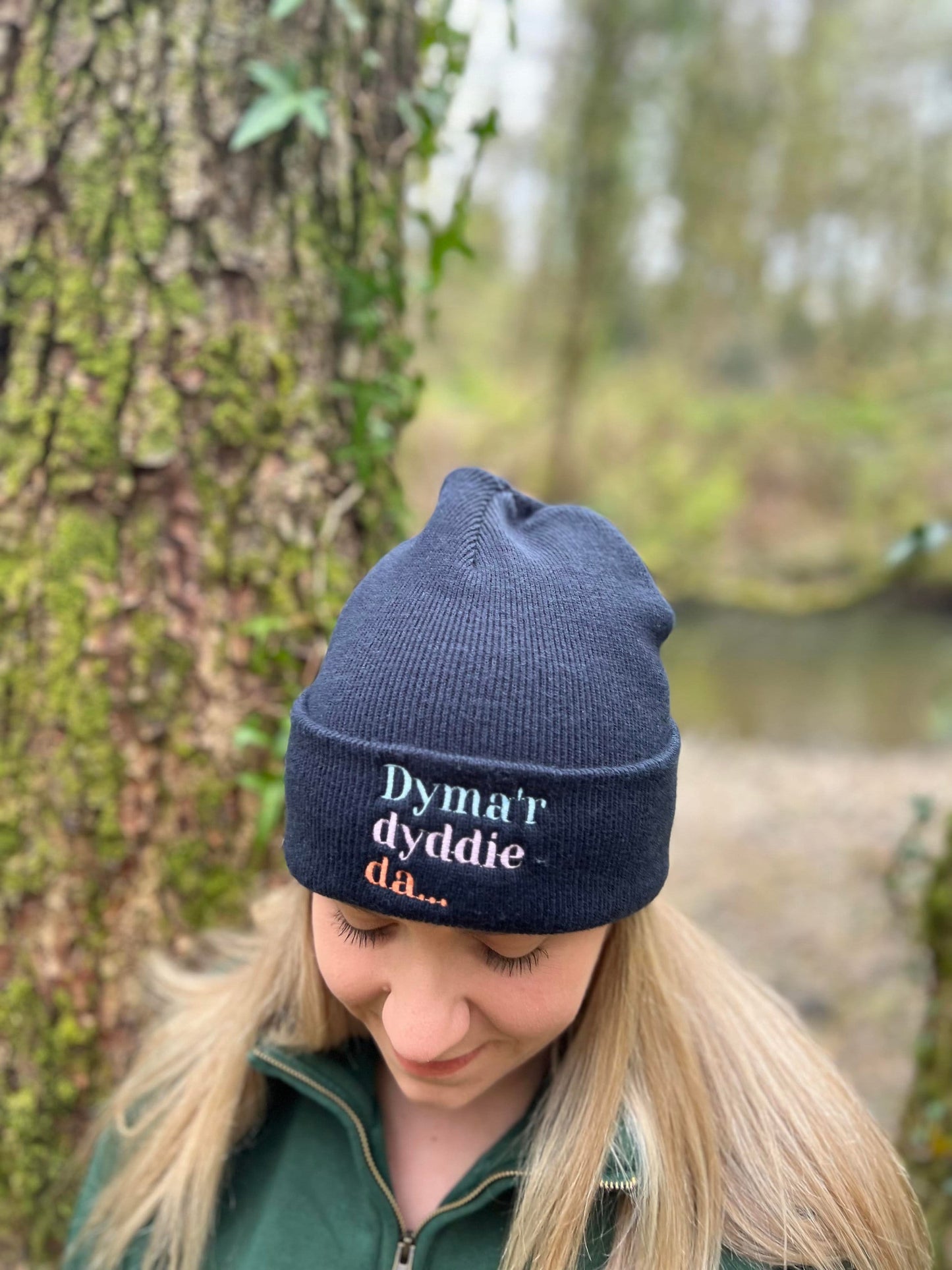BEANIE-Blodyn tatws/blwmin lyfli/dyma'r dyddie da hat ani-bendod