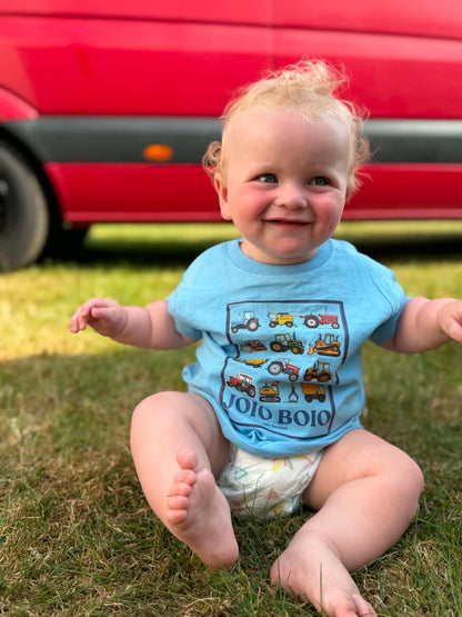 Crys t ‘Joio Boio' tractorau | Tractors 'joio boio' tee