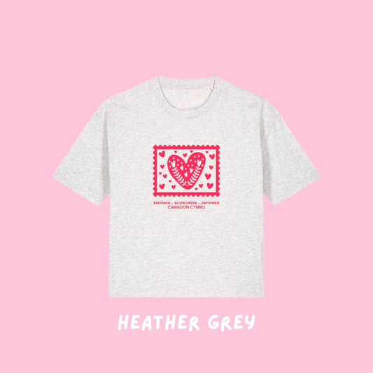 Crys T Cariadon Cymru | Welsh Lovers Boxy Tee