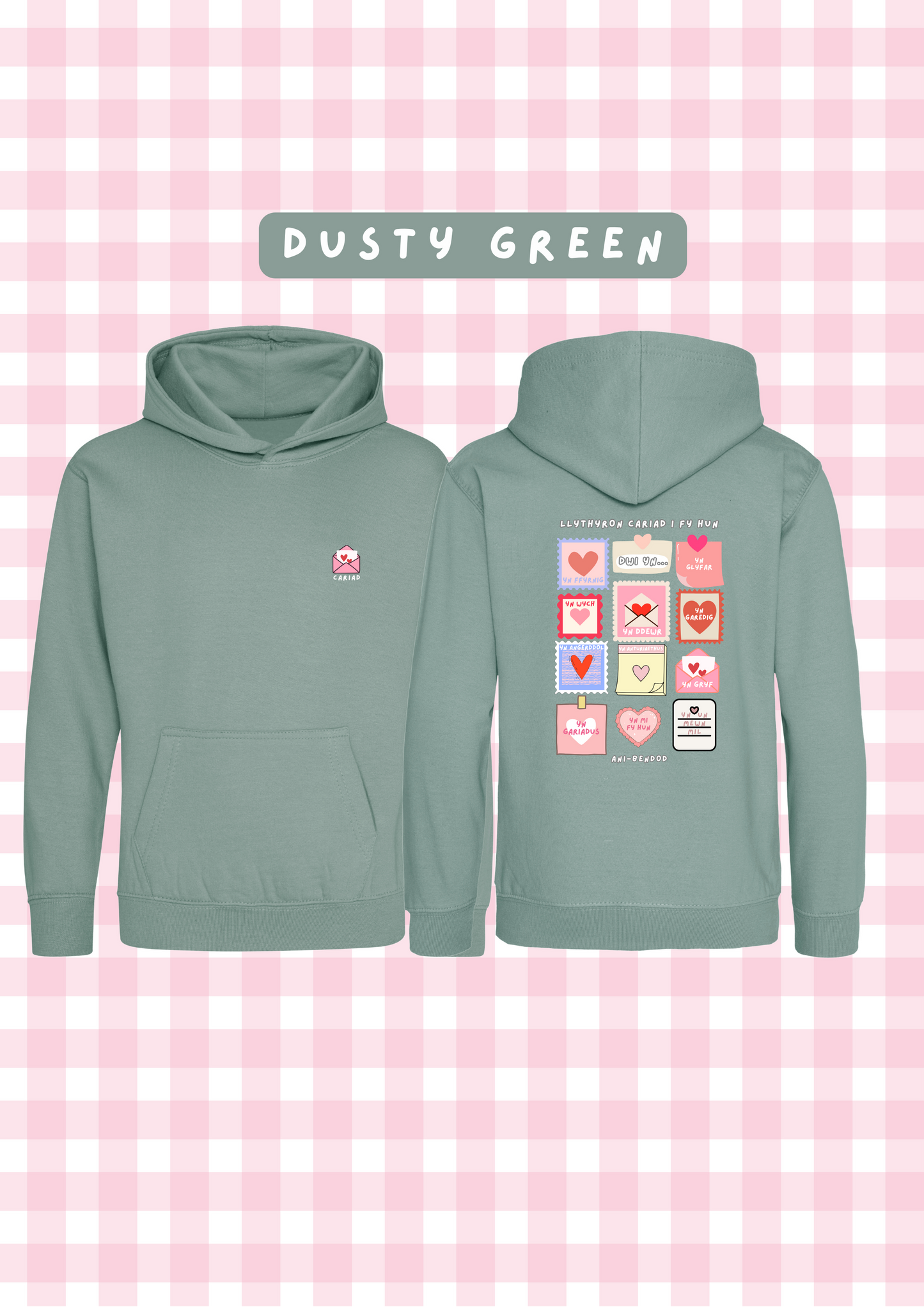 Hwdi Llythyron Cariad | Loveletters Hoody