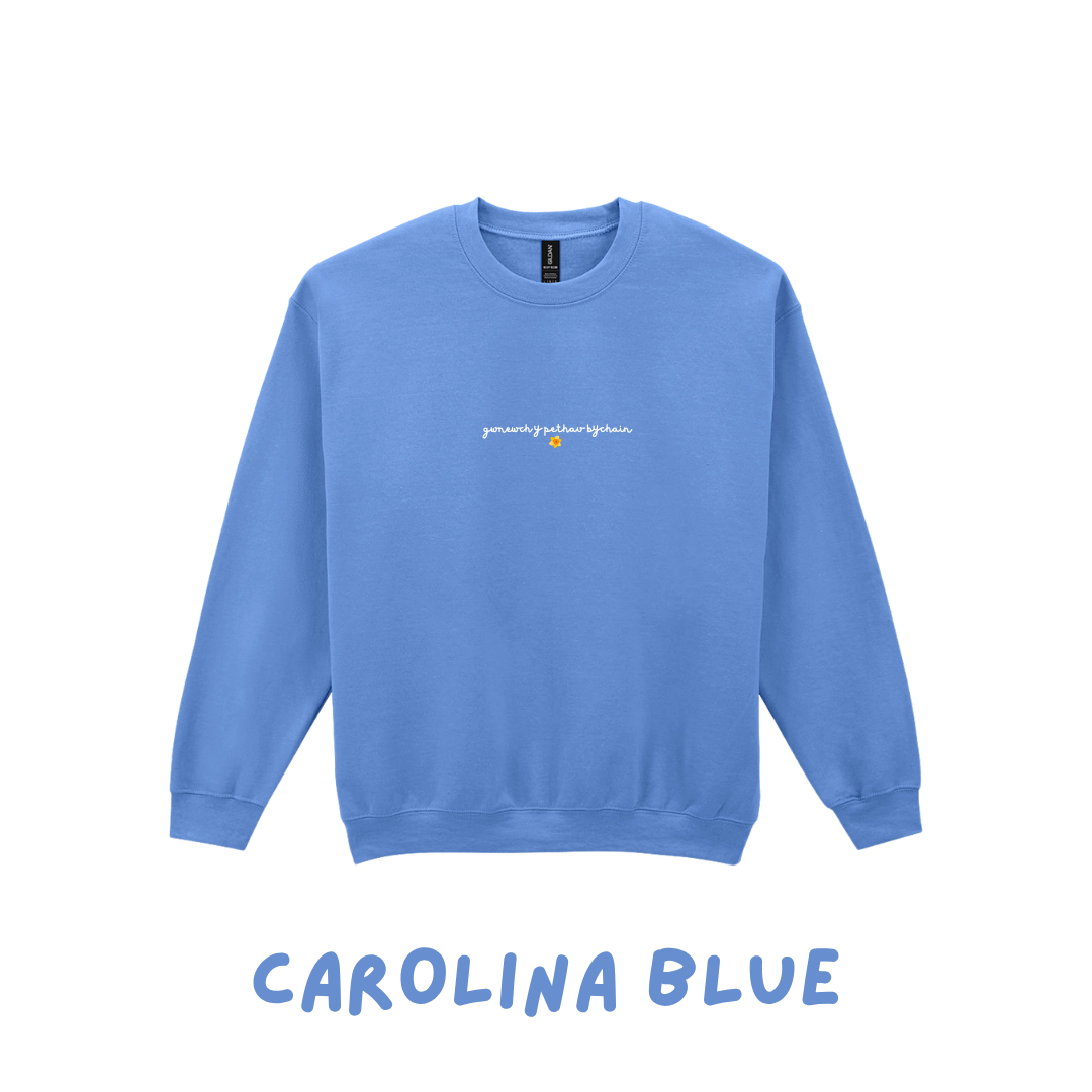 Siwmper Gwnewch y Pethau Bychain |  sweatshirt