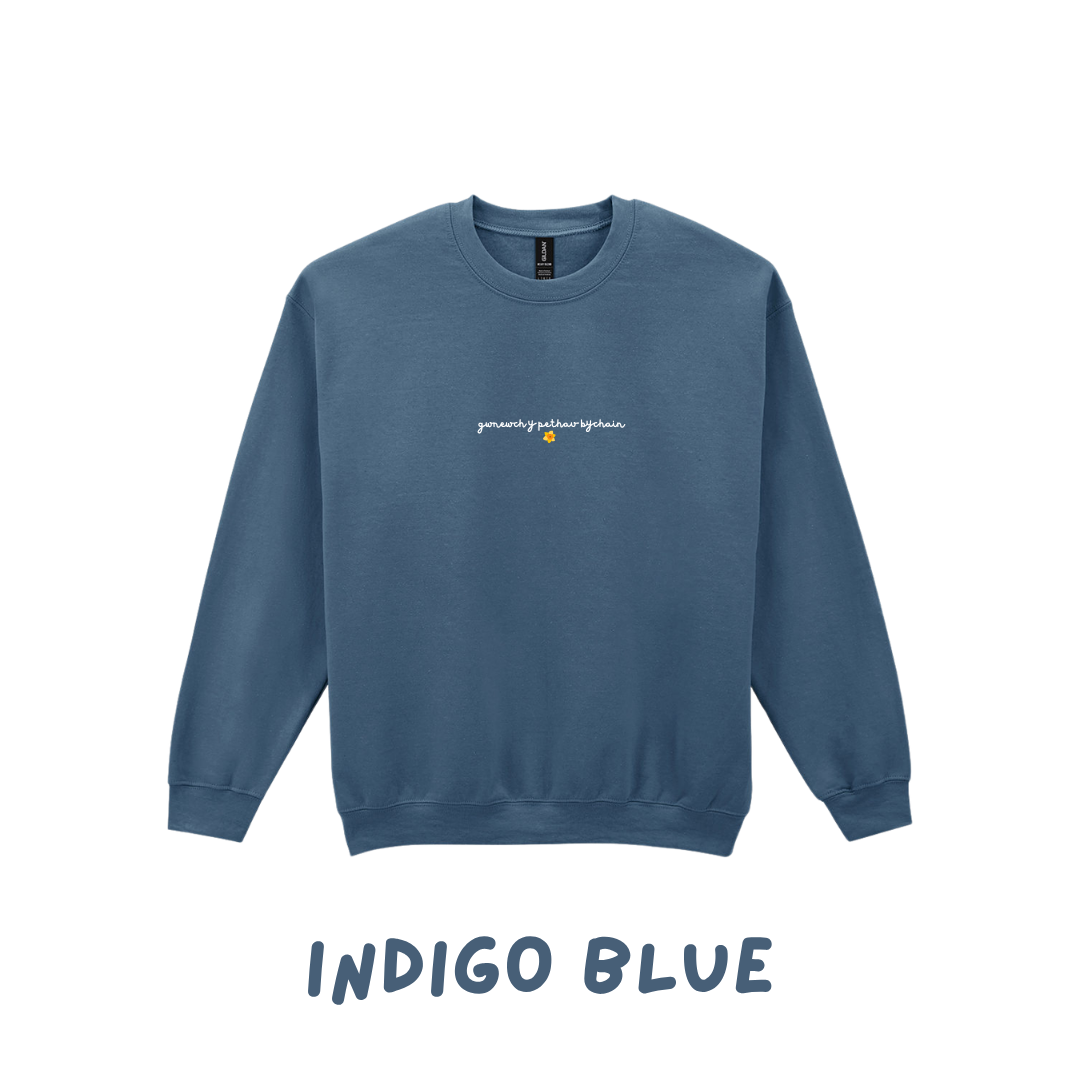Siwmper Gwnewch y Pethau Bychain |  sweatshirt