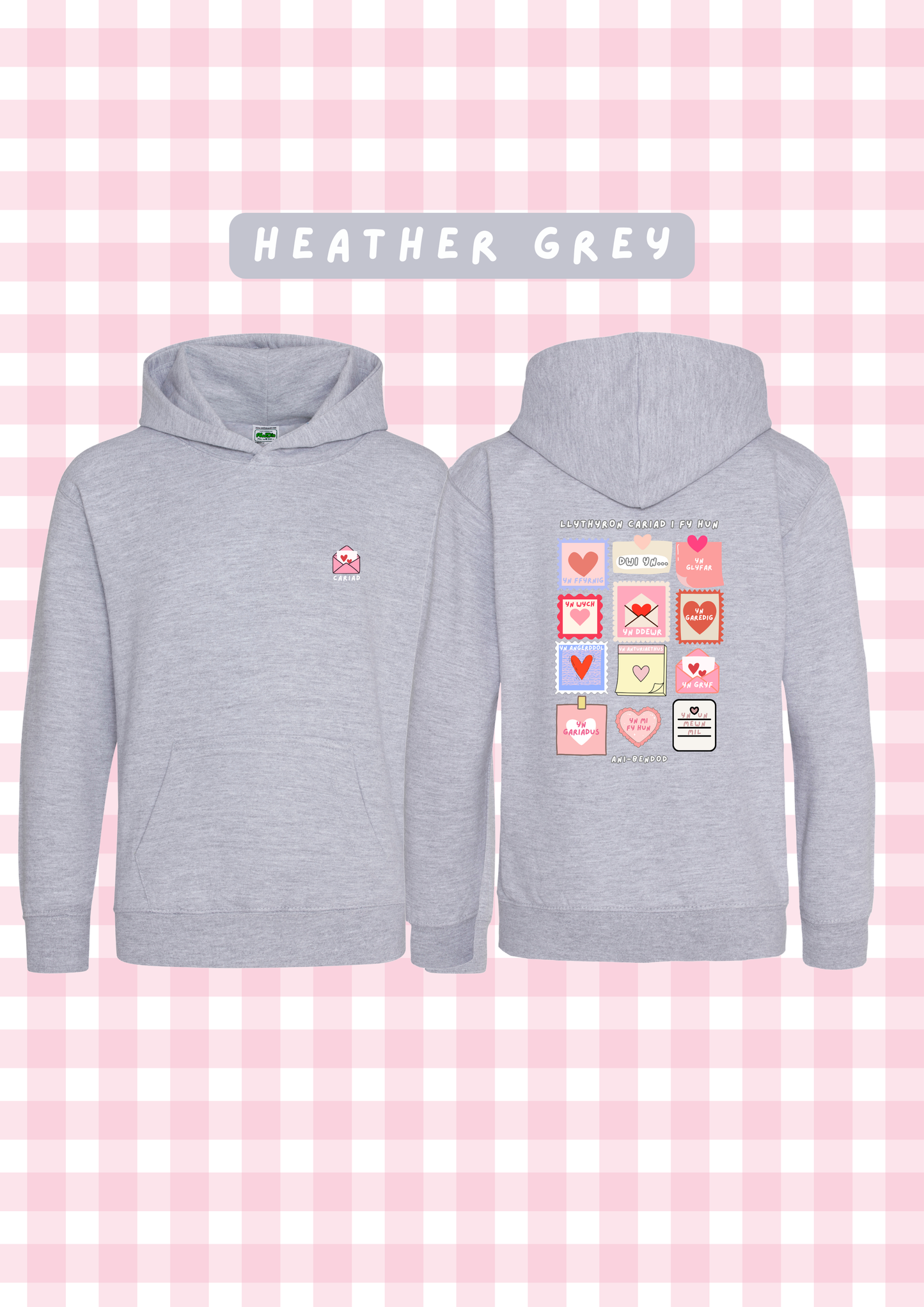Hwdi Llythyron Cariad | Loveletters Hoody