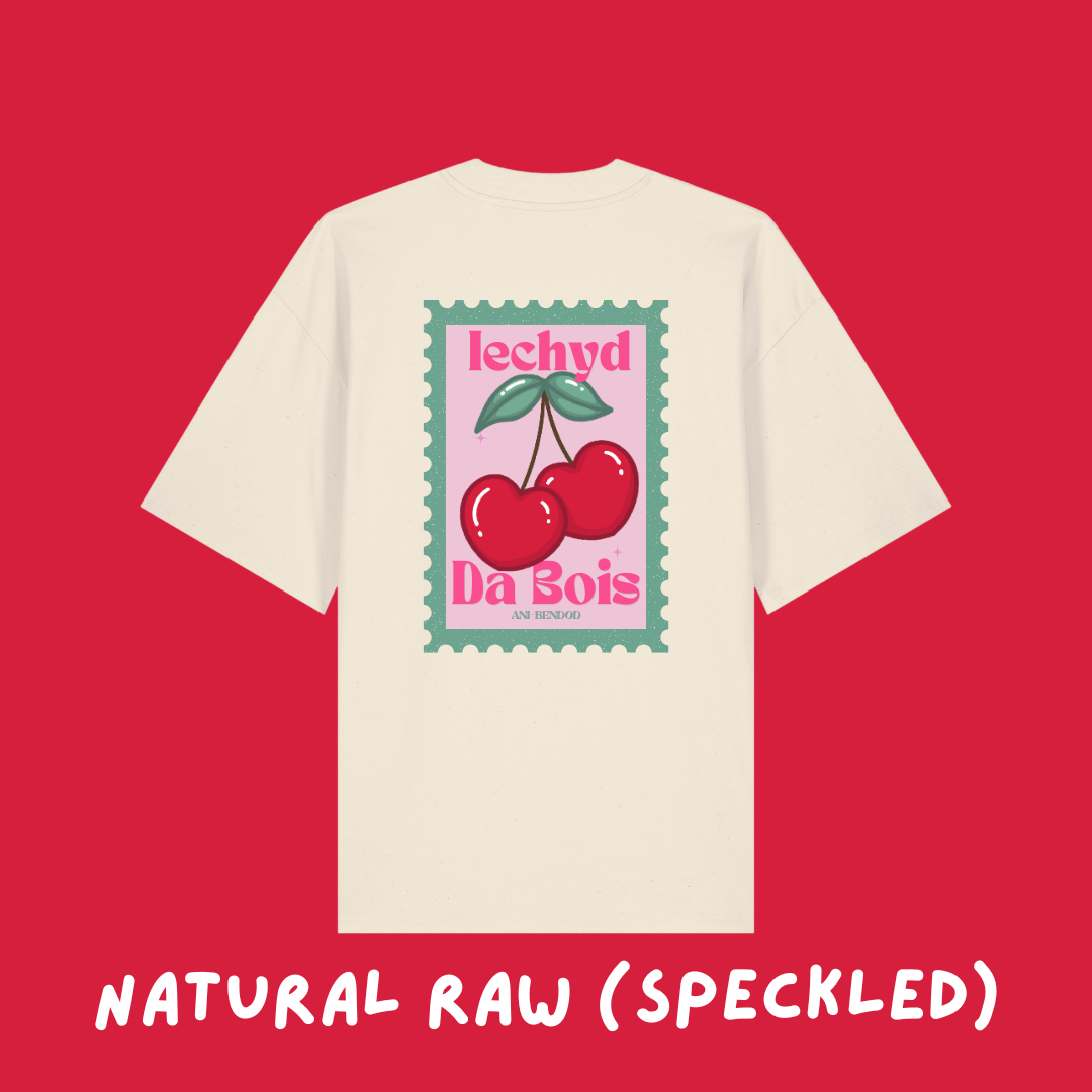 Crys T Ceirios Iechyd Da | Iechyd Da Cherry Oversized T-shirt