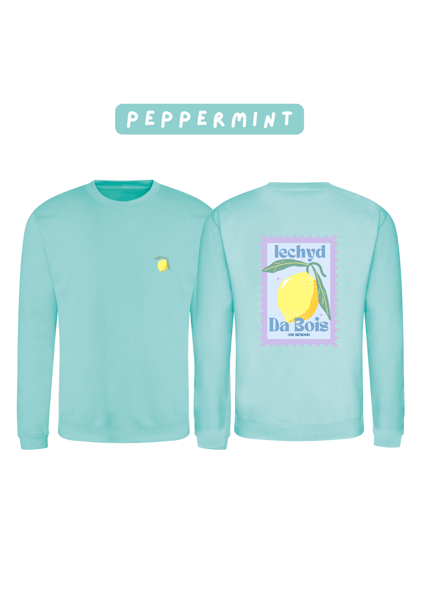 Siwmper Iechyd Da Lemwn | Iechyd Da Lemon Sweatshirt