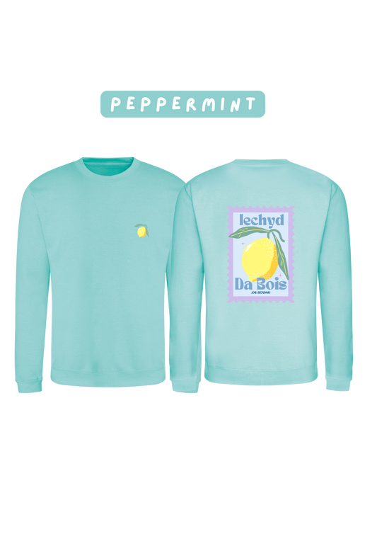 Siwmper Iechyd Da Lemwn | Iechyd Da Lemon Sweatshirt