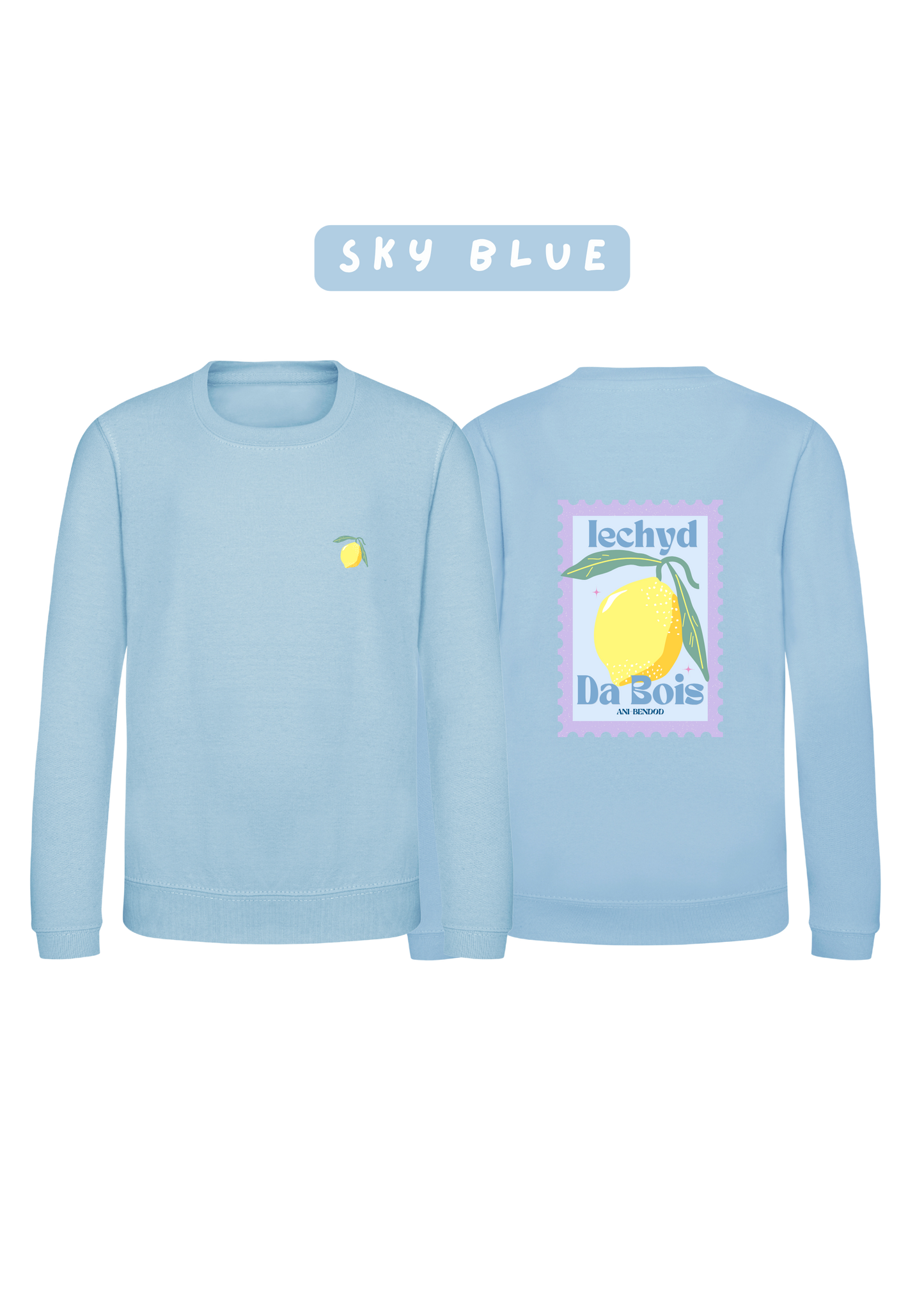 Siwmper Iechyd Da Lemwn | Iechyd Da Lemon Sweatshirt