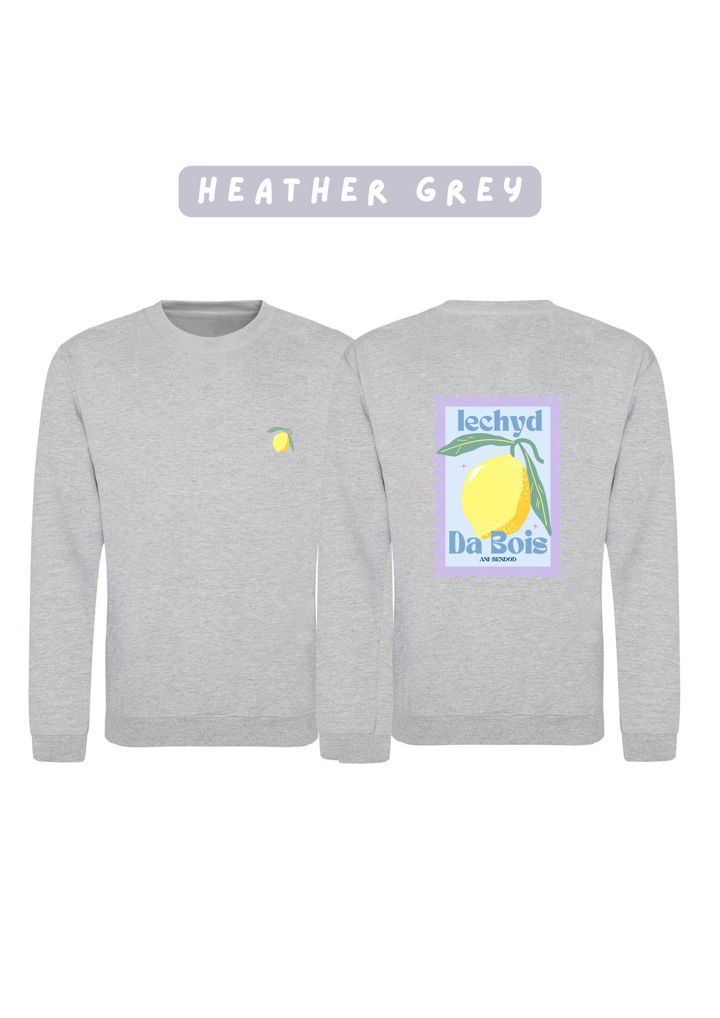 Siwmper Iechyd Da Lemwn | Iechyd Da Lemon Sweatshirt