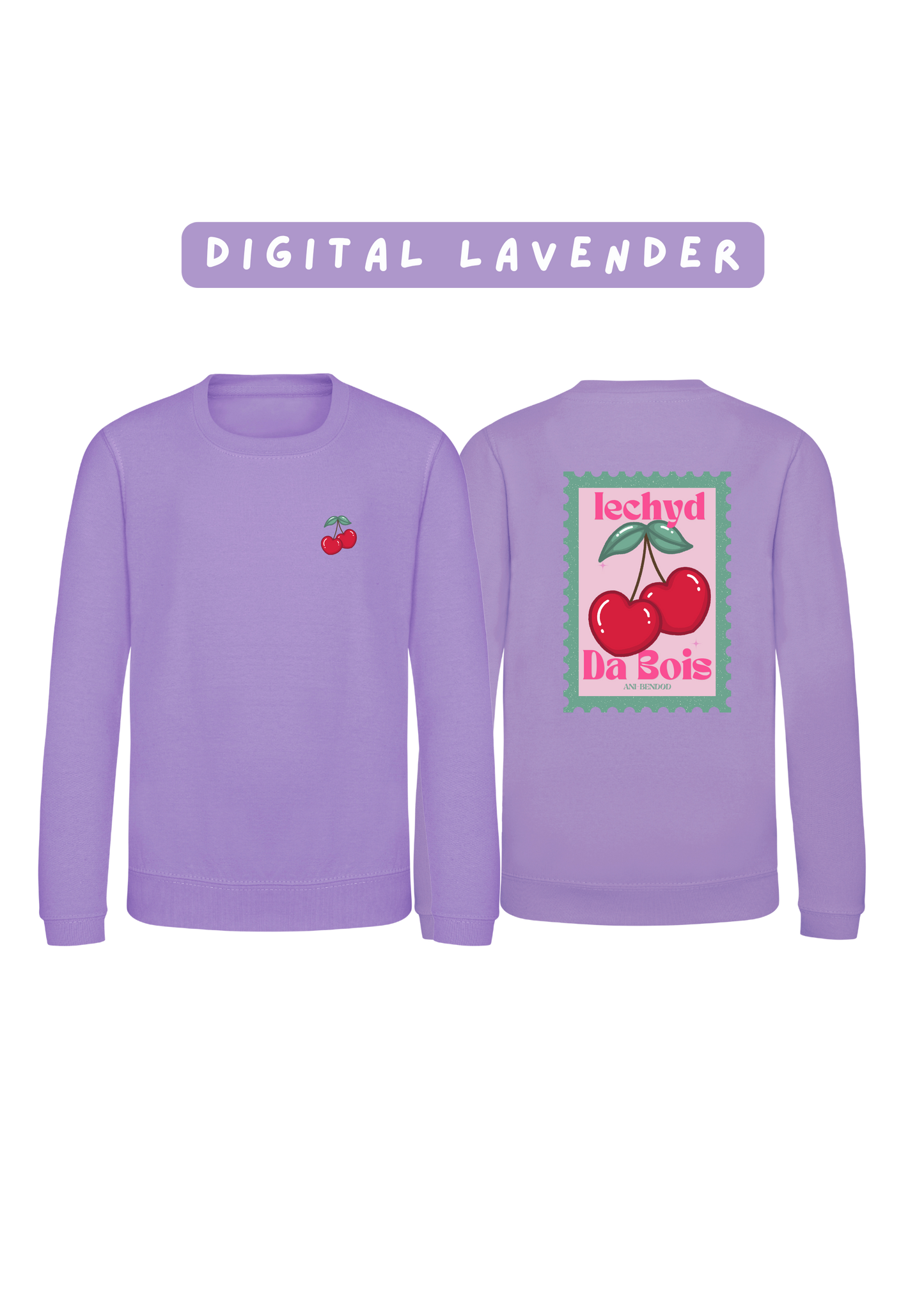 Siwmper Iechyd Da Ceirios | Iechyd Da Cherry Sweatshirt