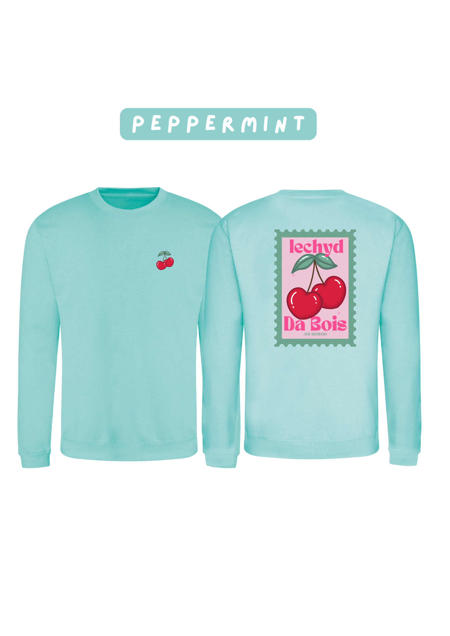 Siwmper Iechyd Da Ceirios | Iechyd Da Cherry Sweatshirt