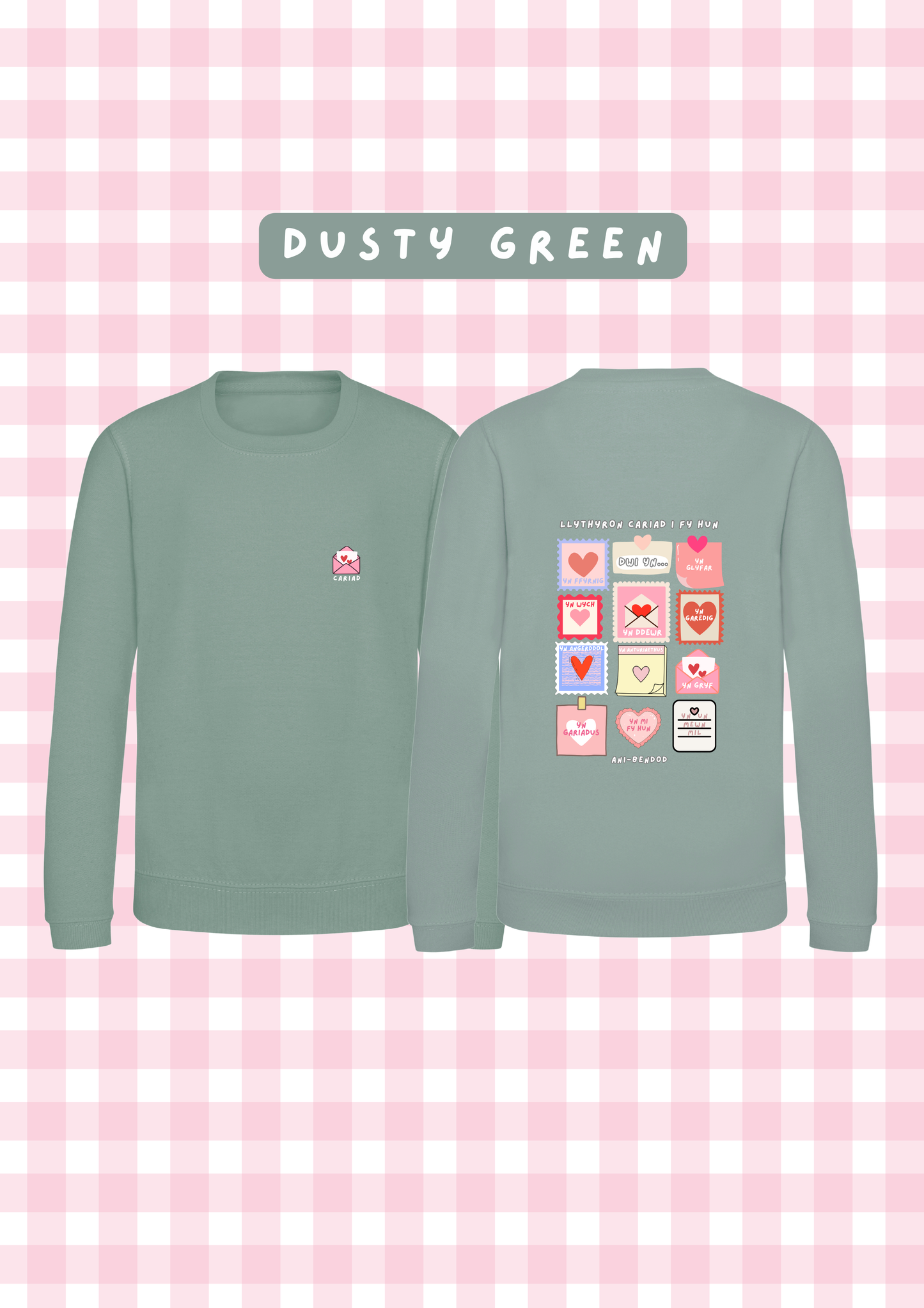 Siwmper Llythyron Cariad | Loveletters Sweatshirt