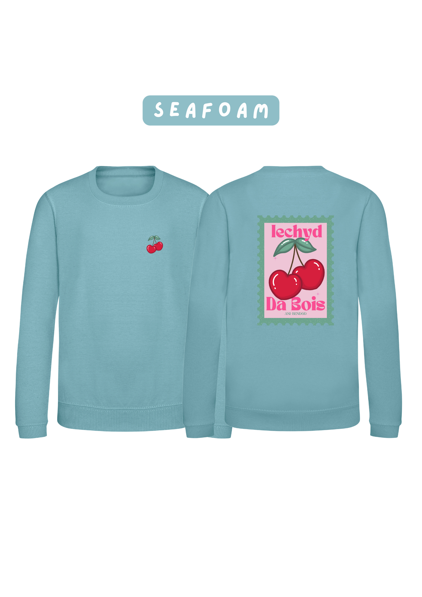 Siwmper Iechyd Da Ceirios | Iechyd Da Cherry Sweatshirt